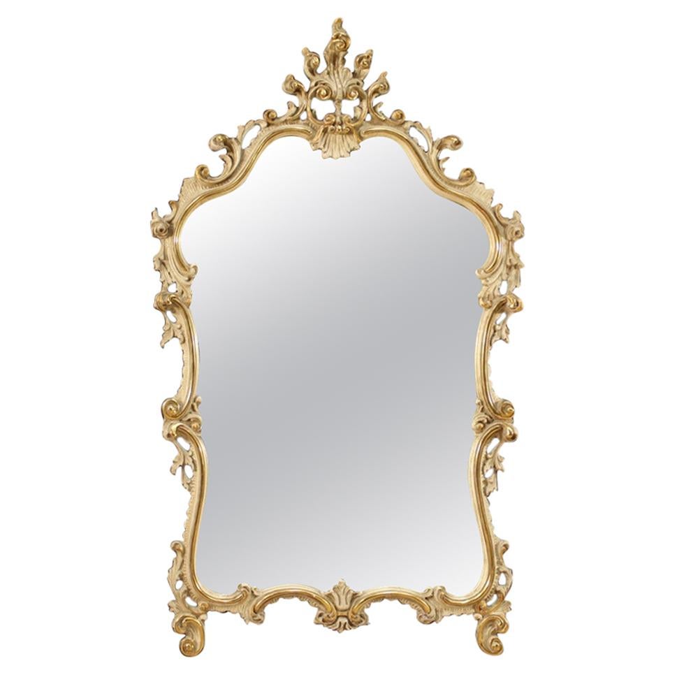 Golden Venetian Mirror, 20th Century For Sale