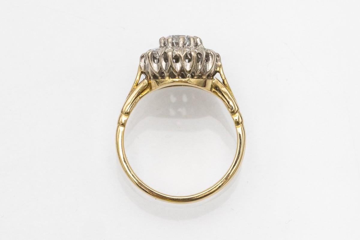 Bague vintage de 1,00 carat de diamants Grande-Bretagne Sheffield, années 1989. en vente 2