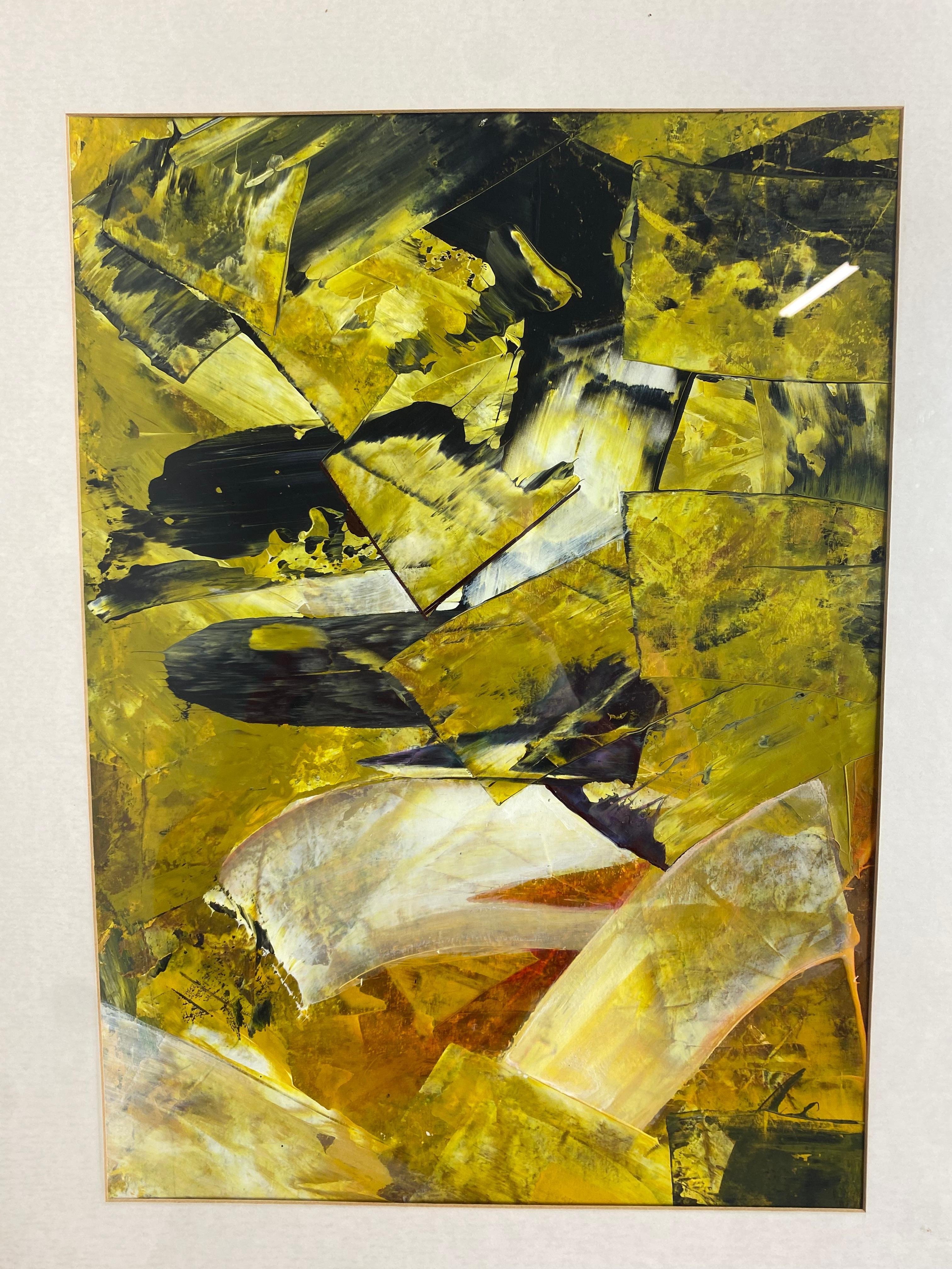 Golden Waves, Moderne Abstraktion von Juraj Huliak (Slowakisch) im Angebot
