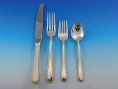 Golden Winslow by Kirk Sterling Silver 12 Flatware Service Set 66 Pieces