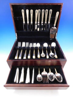 Golden Winslow by Kirk Sterling Silver 8 Flatware Service Set 54 Pieces