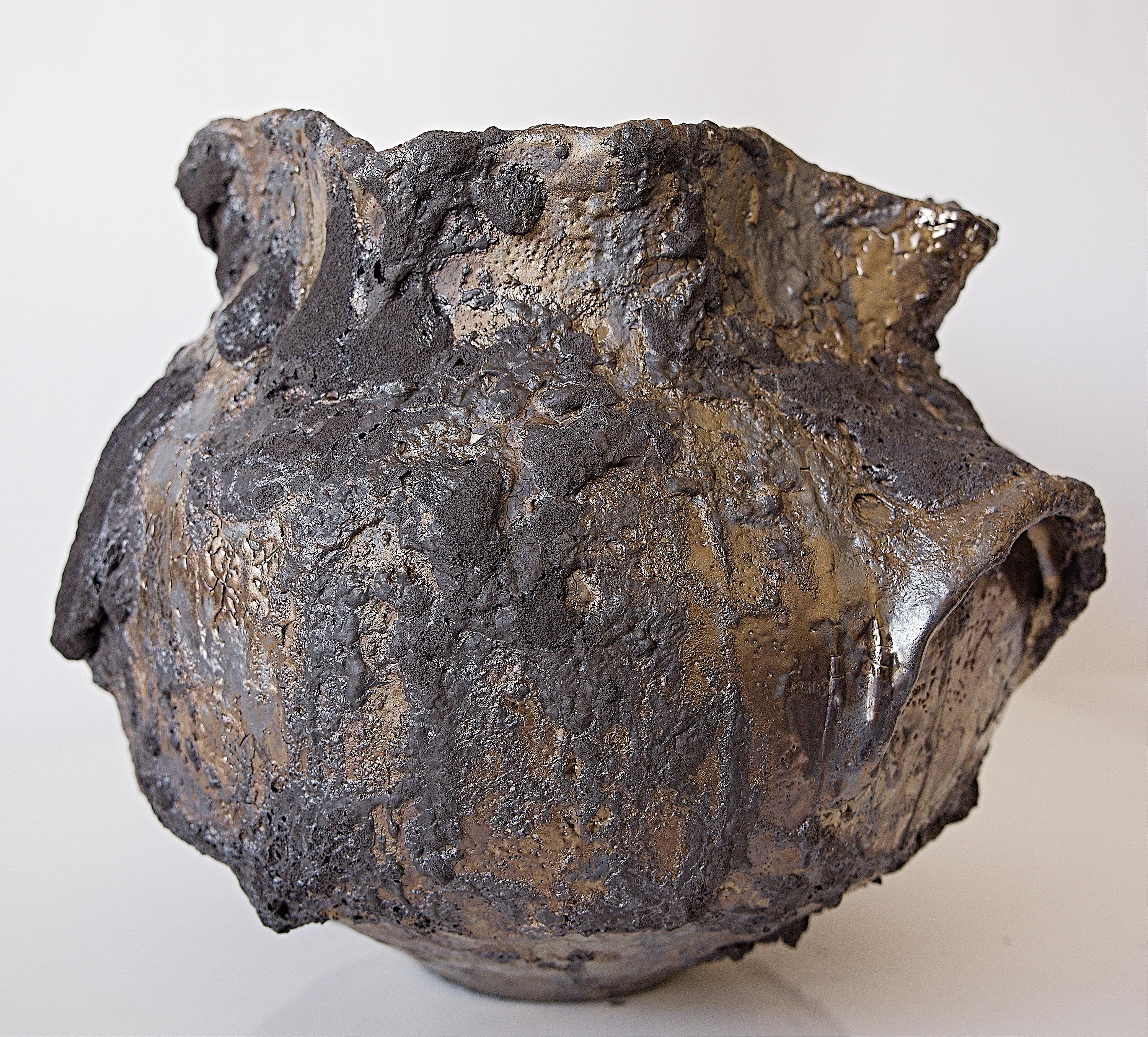 Vaso in legno A. Winter con maniglie in vendita 1