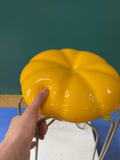 golden yellow 'Marshmallow' soft foam chair (incl. certificate of Originality)