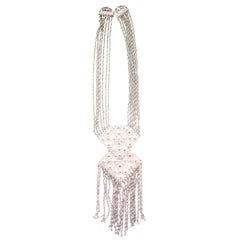 Vintage Goldette Fringe Necklace 1960s