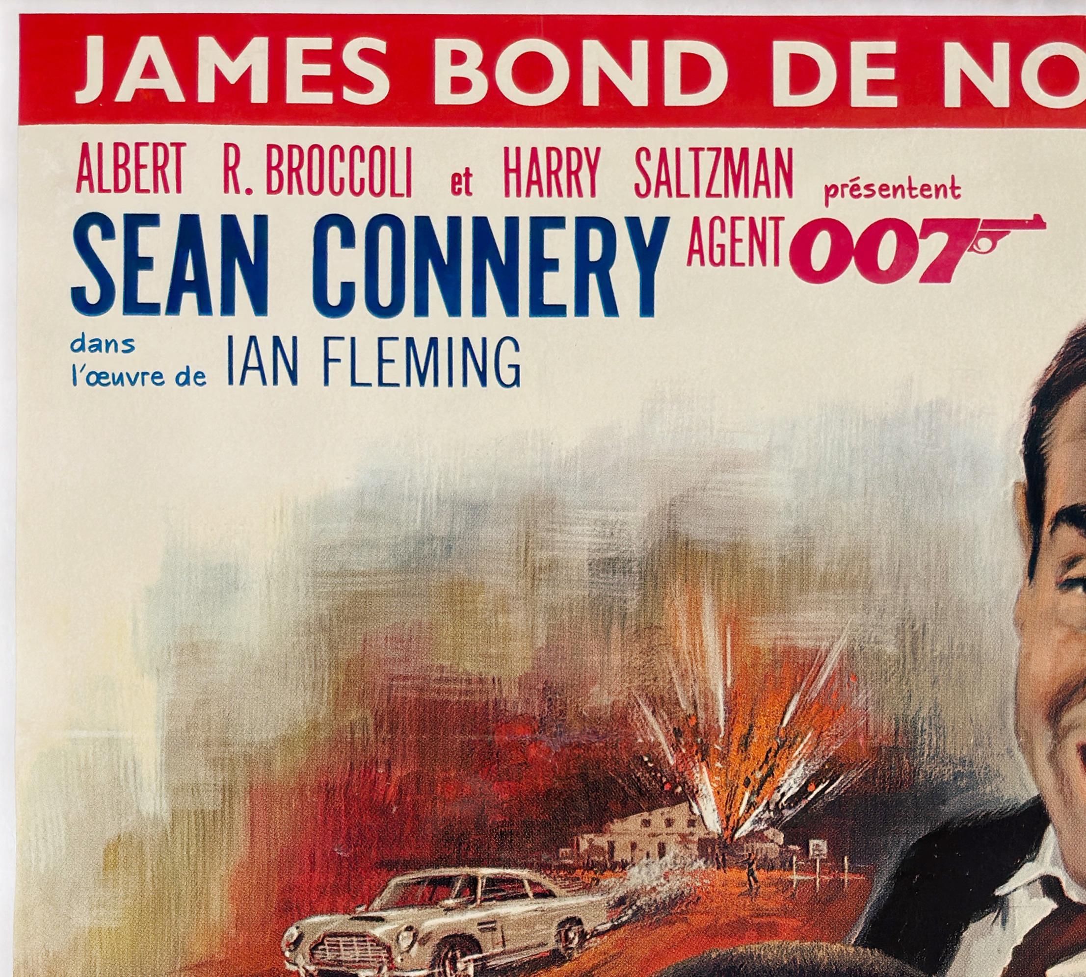 Français Affiche grande affiche du film français Goldfinger 1964, Jean Mascii en vente