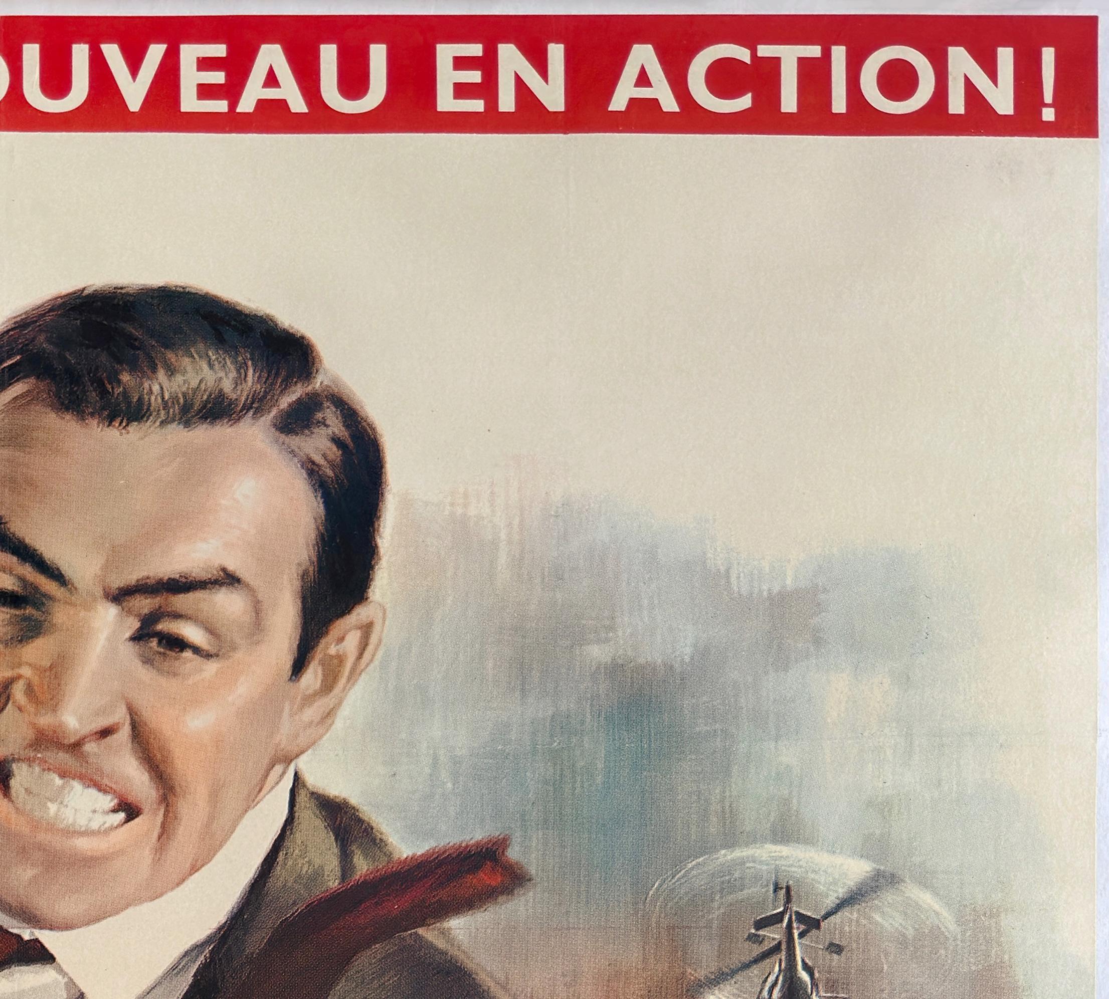 Goldfinger 1964 Französisch Grande Film Poster, Jean Mascii im Zustand „Hervorragend“ im Angebot in Bath, Somerset