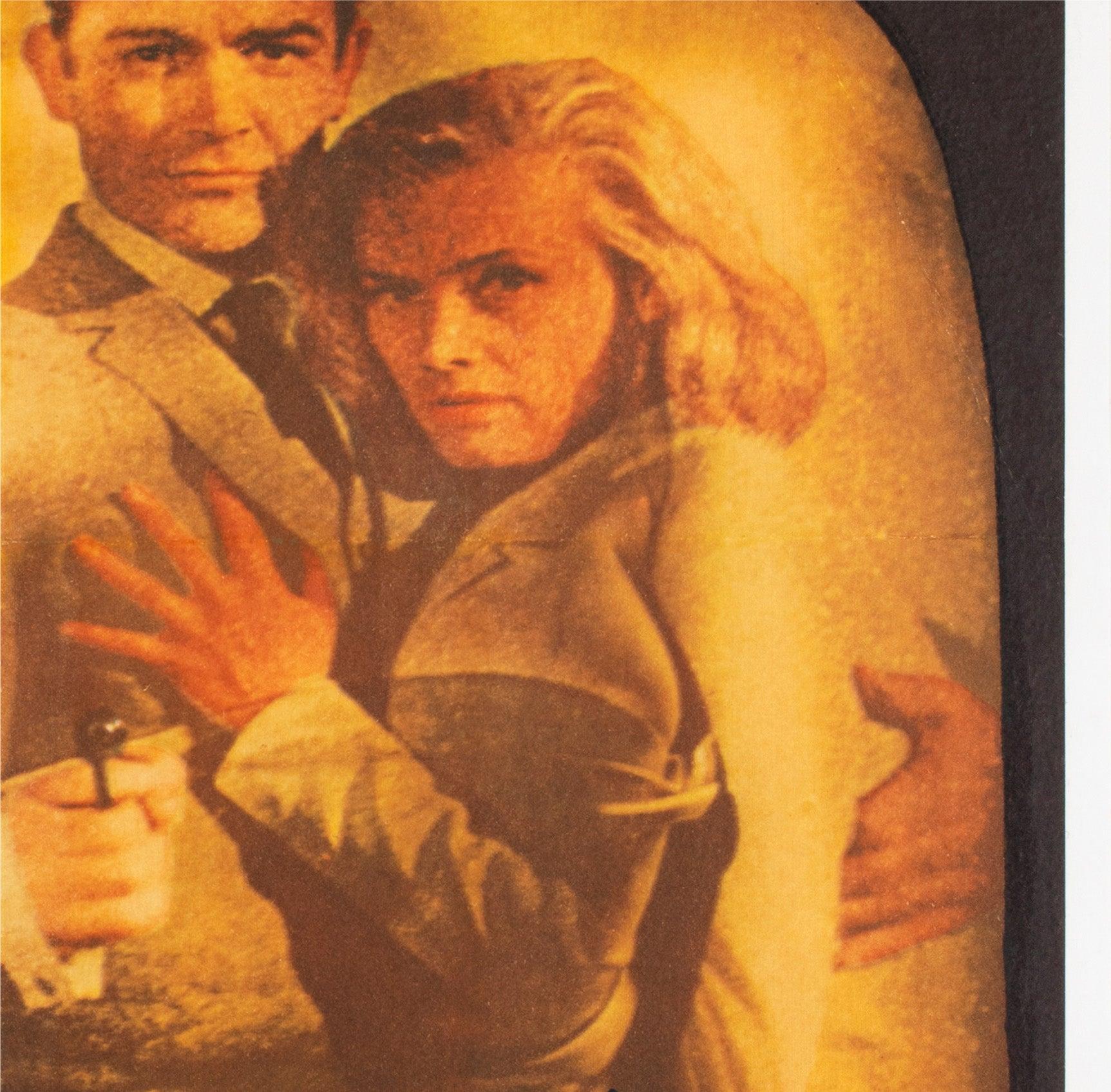 Lino Goldfinger 1964 UK Double Crown Advance Style A Poster cinematografico, Robert Brownjohn in vendita