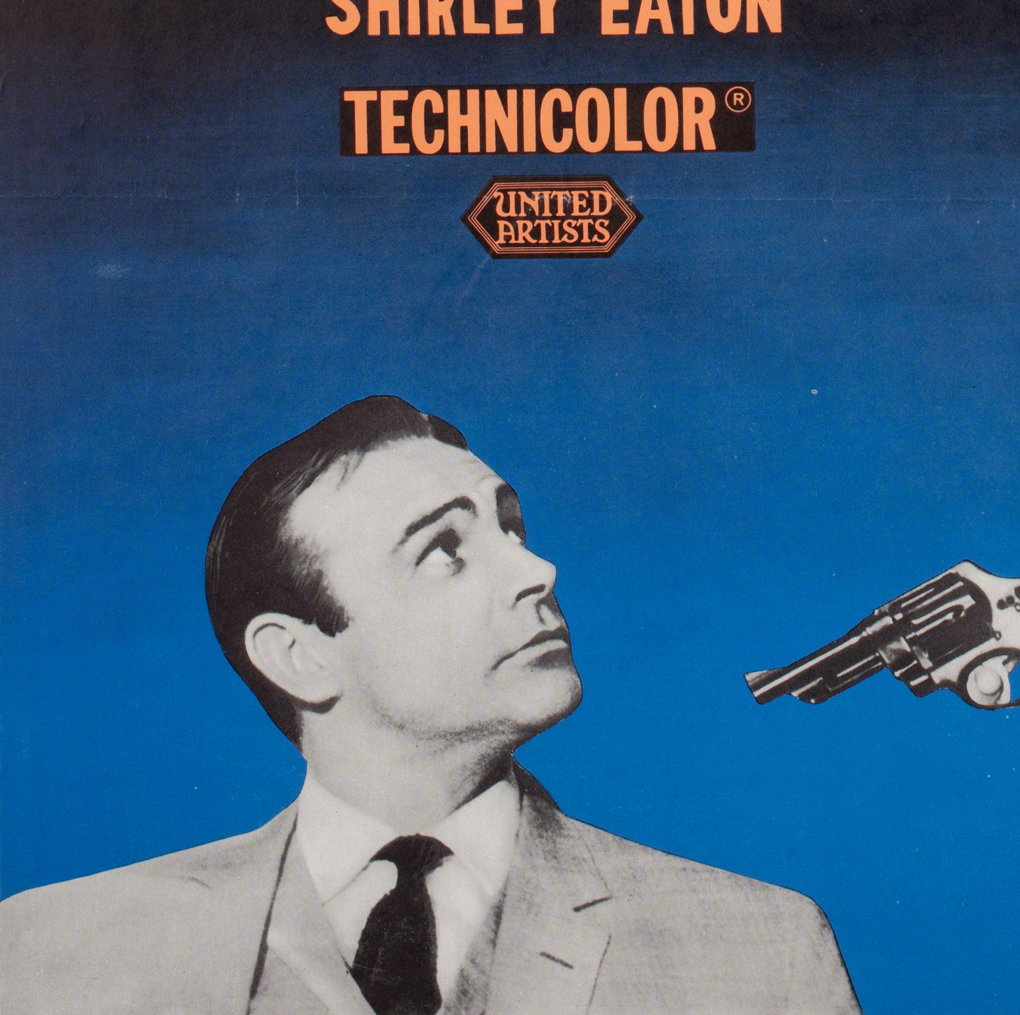 Goldfinger 1965 Schwedisches Filmplakat, Aberg im Angebot 2