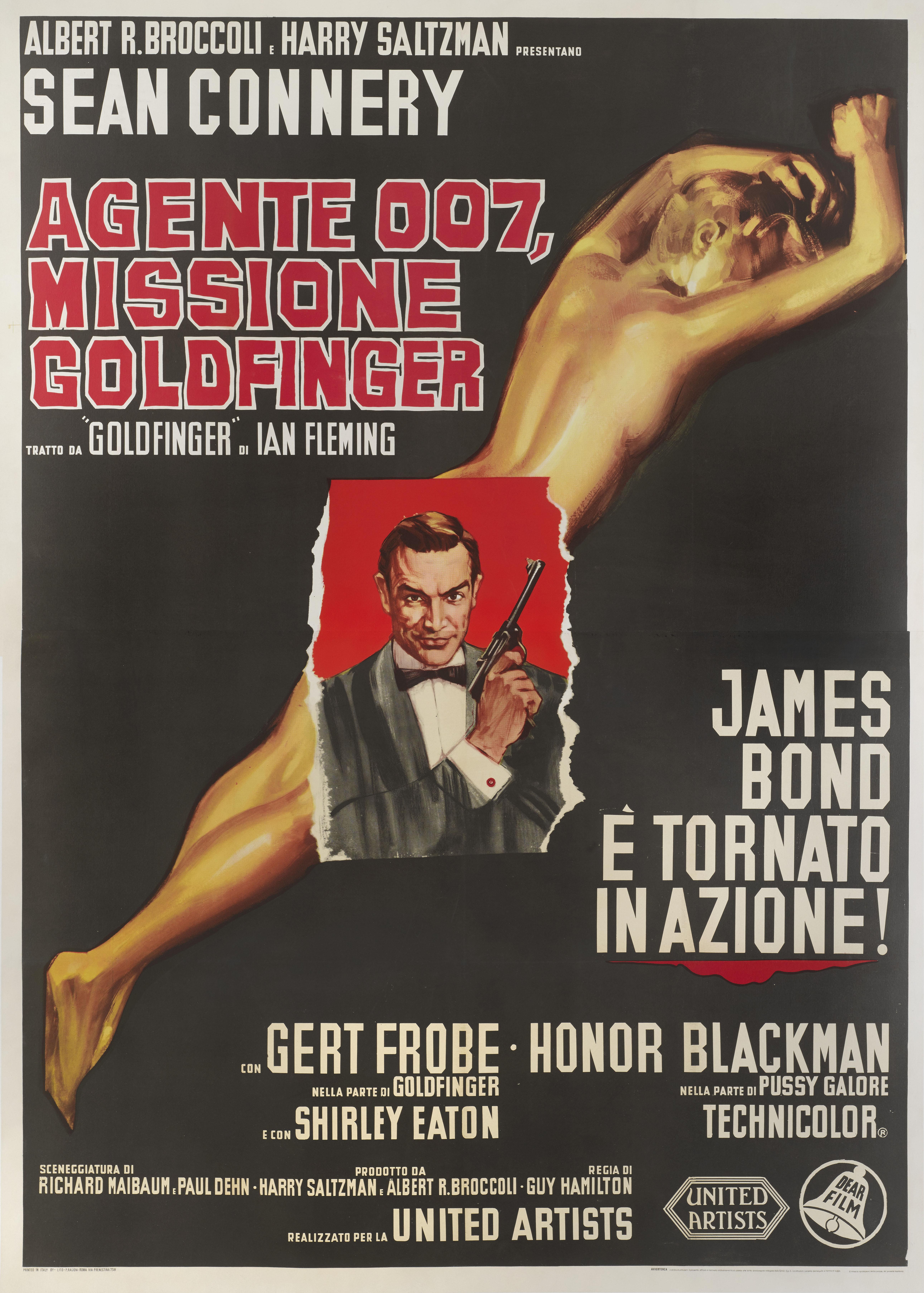 Goldfinger / Agente 007, Missione Goldfinger In Excellent Condition For Sale In London, GB