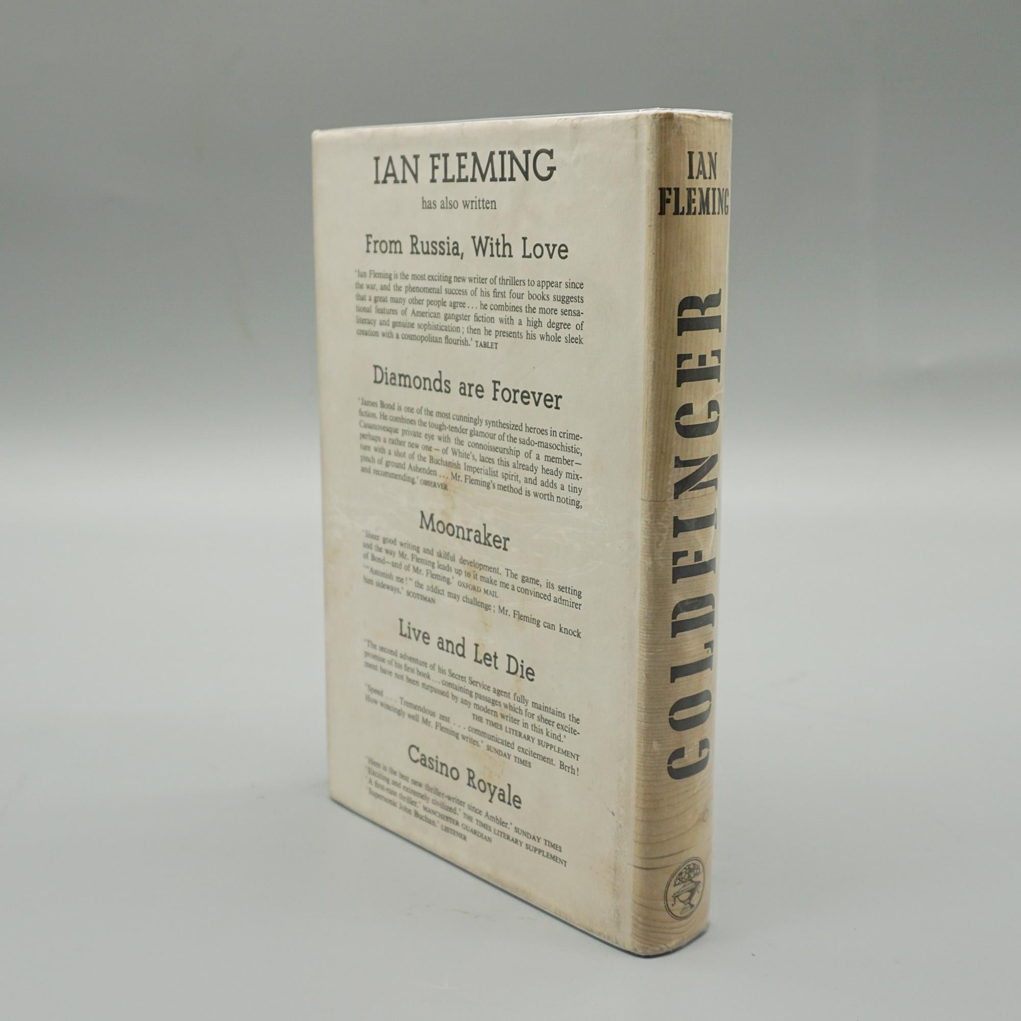 A first edition of 'Goldfinger' by Ian Fleming as part of the James Bond series. Original dust jacket.

Origin: English

Date: 1959

Item Number: 1001252