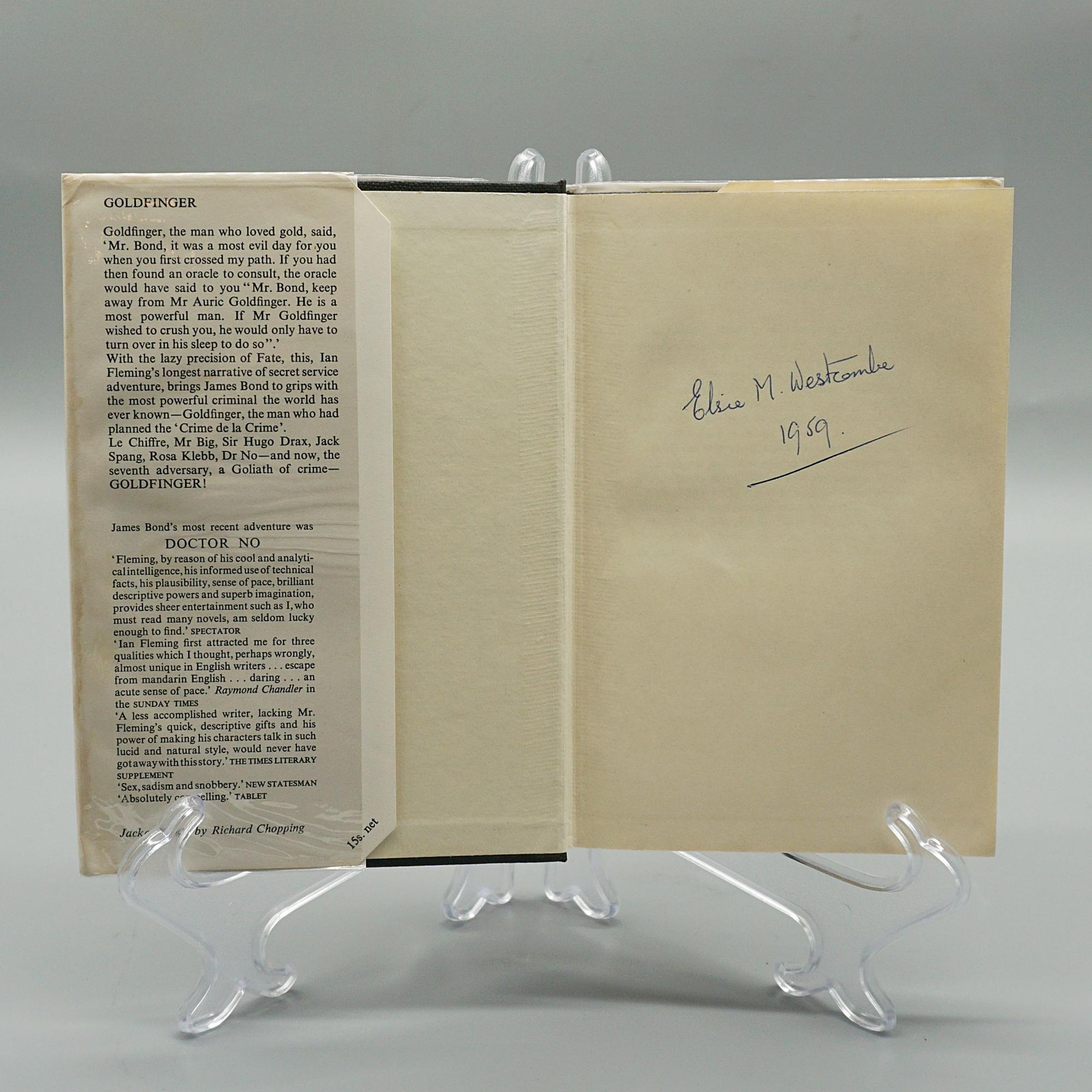 20th Century 'Goldfinger by Ian Fleming, First Edition, 1959