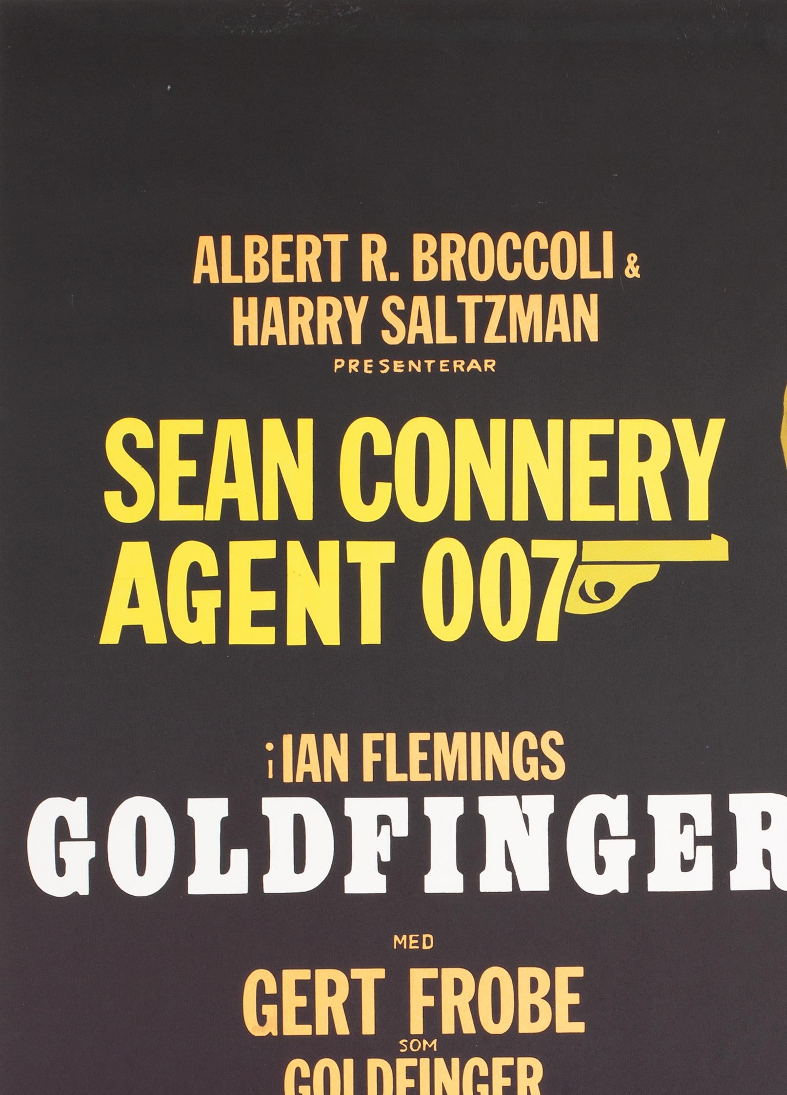 sean connery goldfinger poster