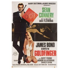 Goldfinger R1975 Spanish B1 Film Poster