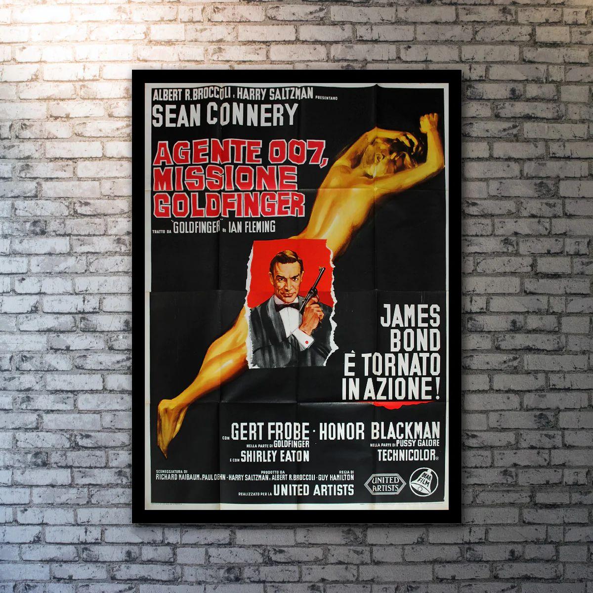 Goldfinger, Unframed Poster, 1964

Original 4 Foglio (55 X 79 Inches). Goldfinger, the third film in the Eon Productions series of movies based on Ian Fleming's James Bond, holds a place in film history as one of the best spy movies of all time.