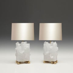 Goldfishes Rock Crystal Lamps by Phoenix
