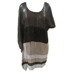 Goldhawk multicoloured sequins maxi tee dress