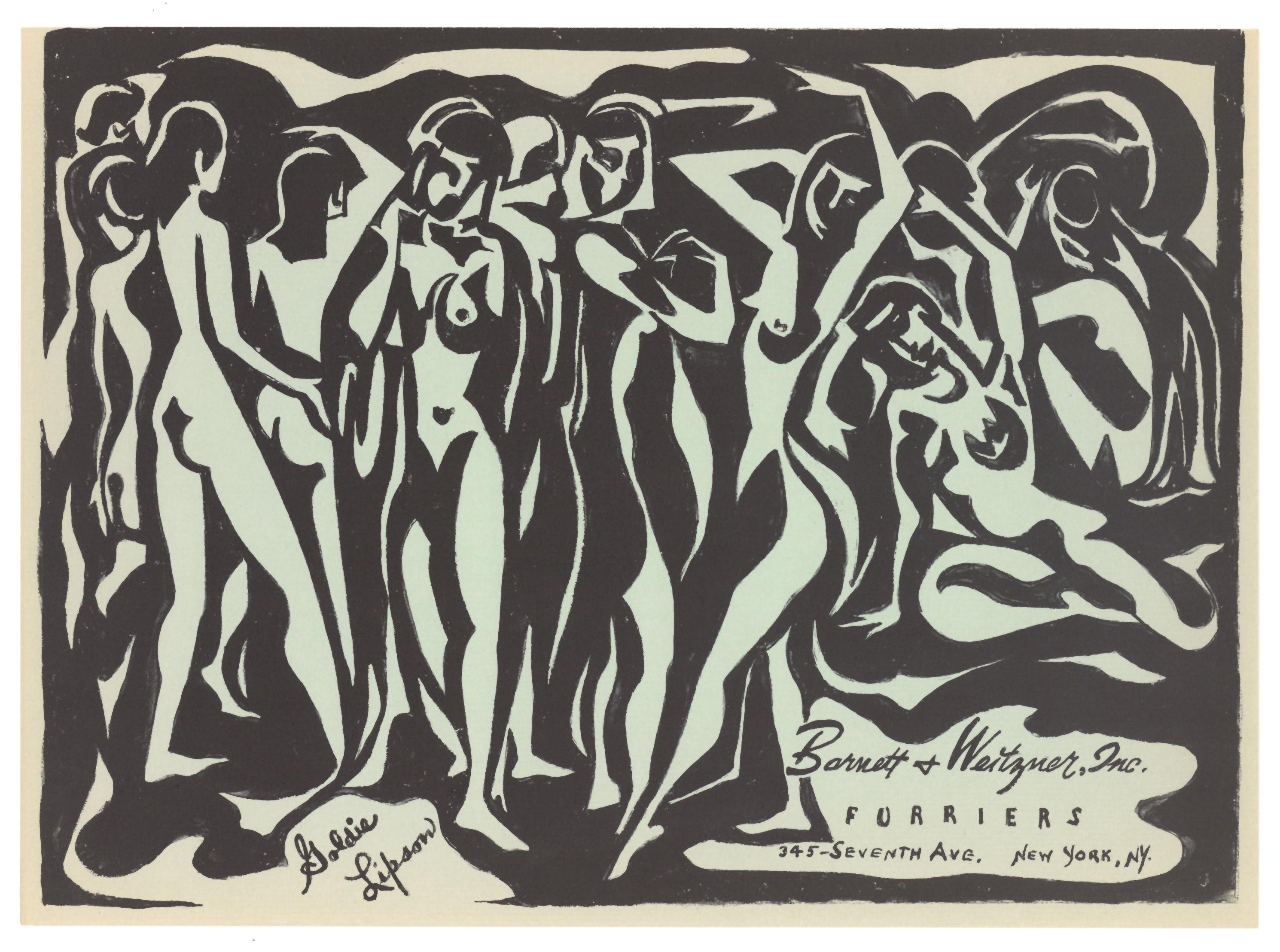 original lithograph - Print by Goldie Sylvia Lipson