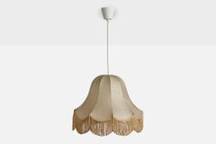 Goldkant, lampada da soffitto, resina, tessuto, Germania, anni ’70