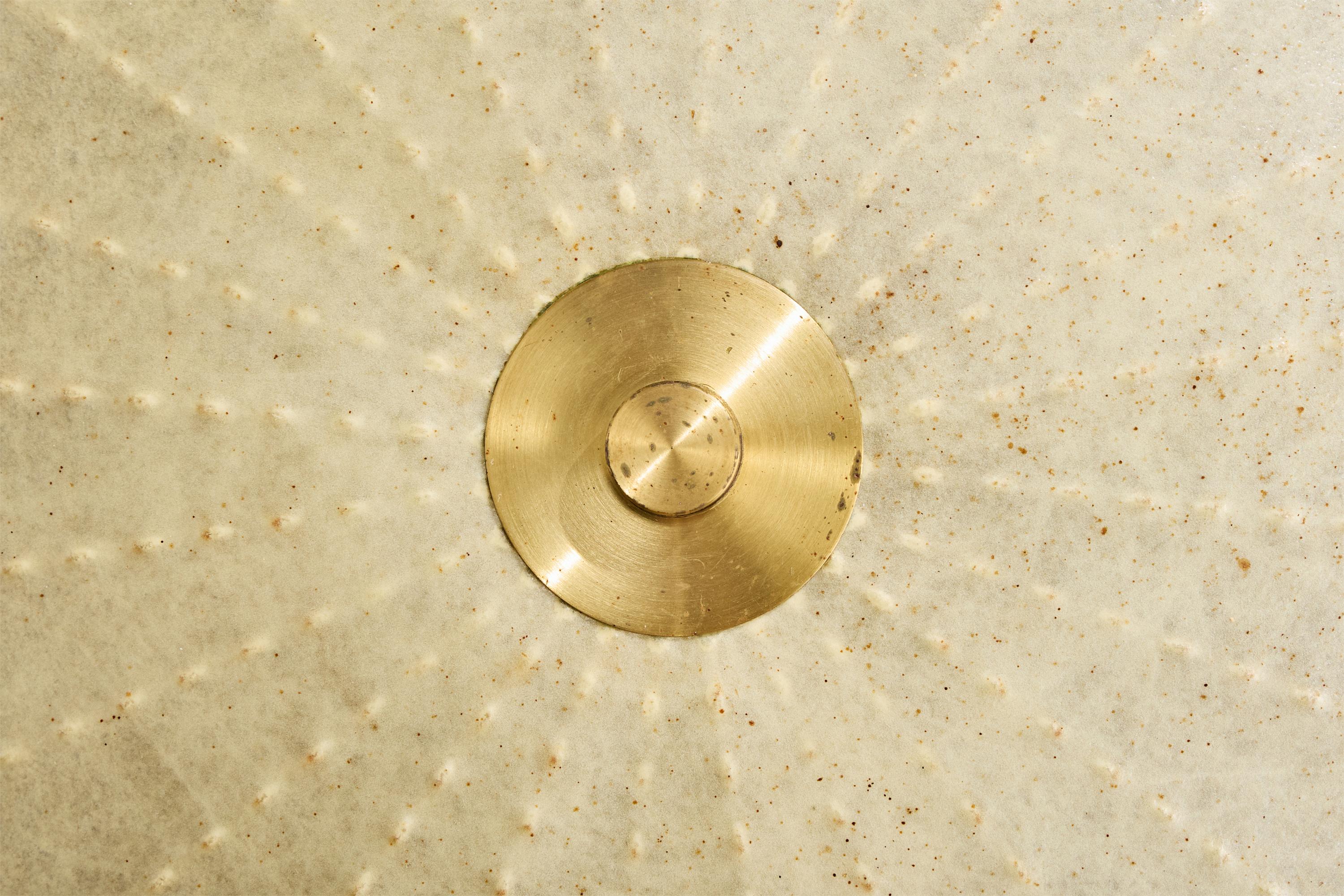 Goldkant, monture affleurante, résine, laiton, Allemagne, années 1960 en vente 1