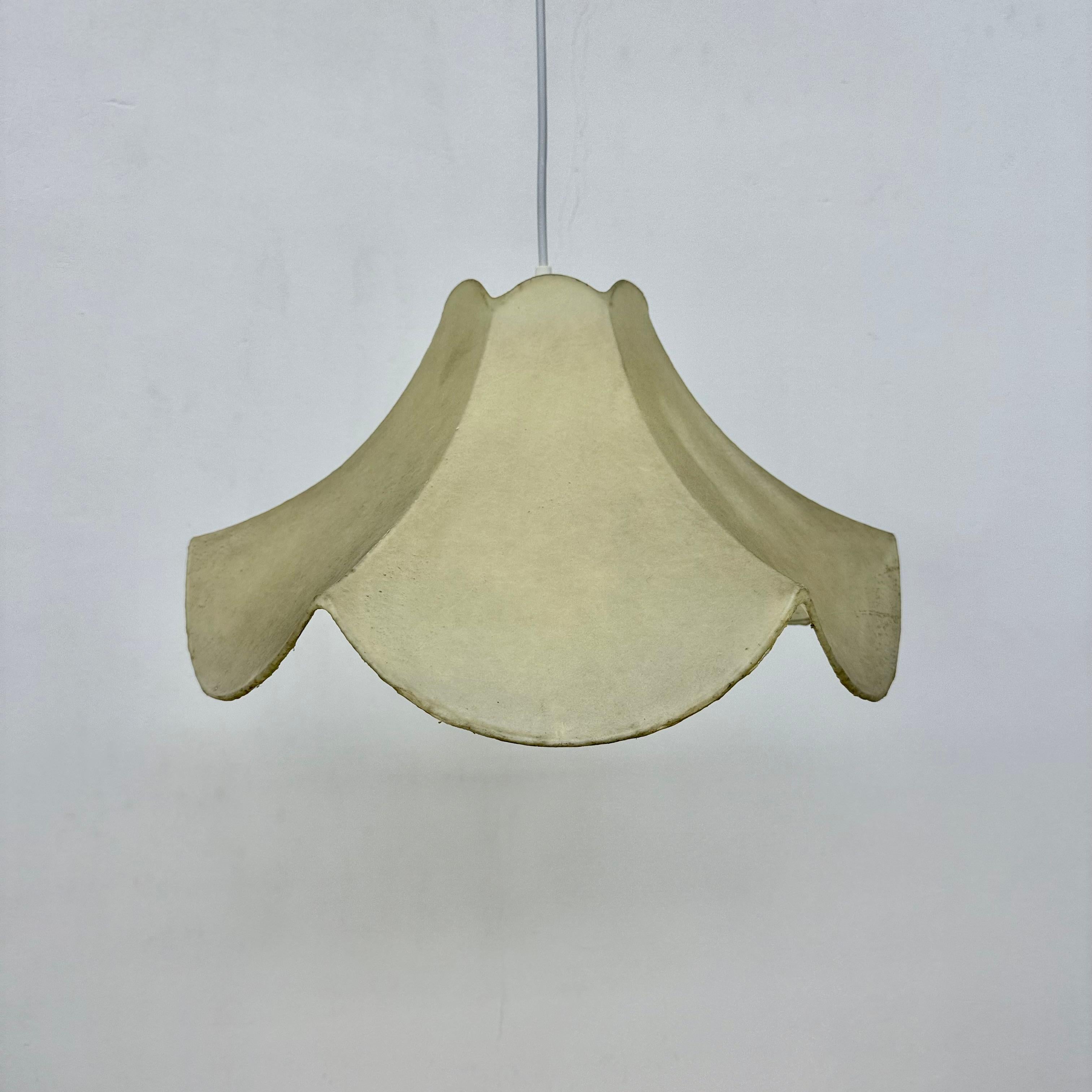 German Goldkant Leuchten cocoon hanging lamp , 1970s For Sale