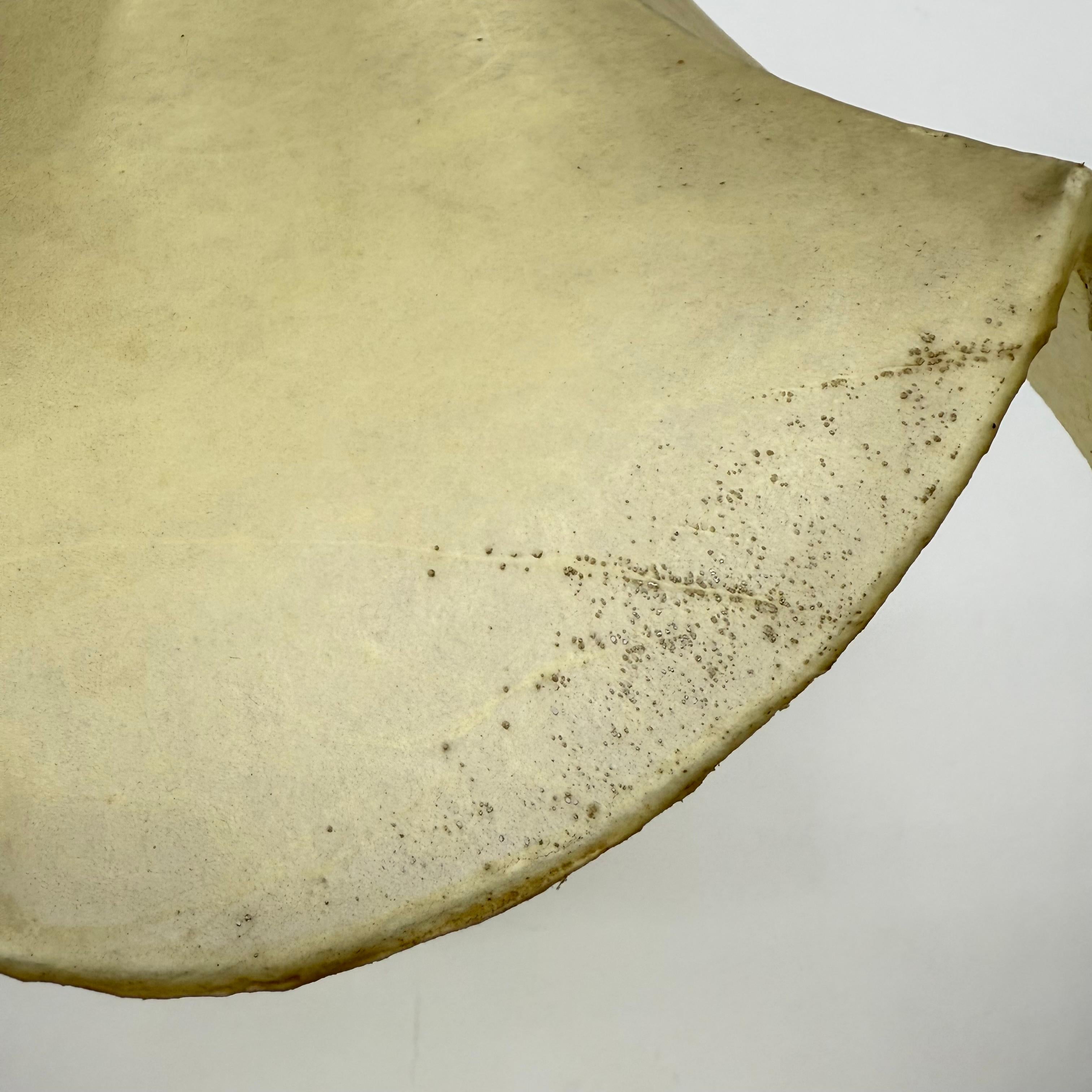 Metal Goldkant Leuchten cocoon hanging lamp , 1970s For Sale