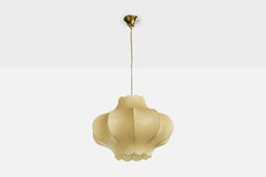 Goldkant, Pendant Light, Resin, Brass, Germany, 1960s