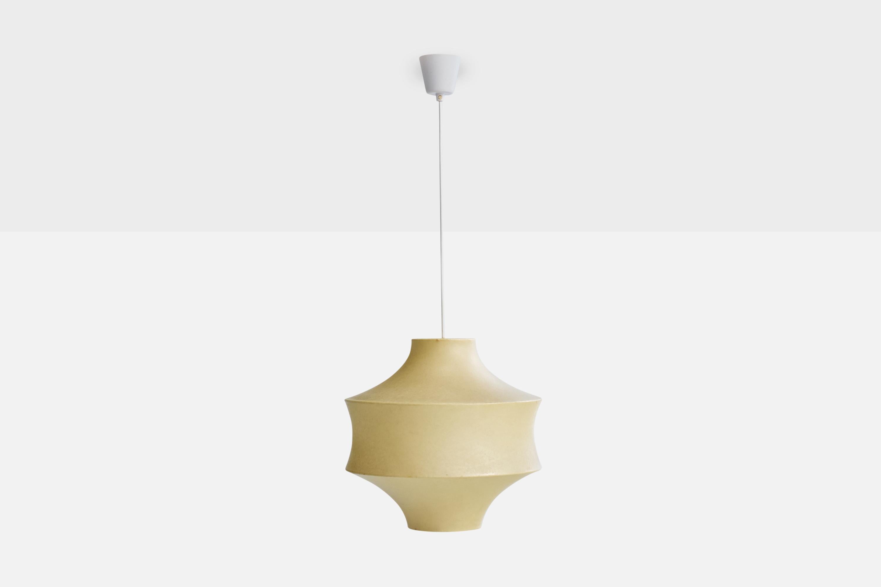 Mid-Century Modern Lampe à suspension Goldkant, résine, Allemagne, années 1960 en vente