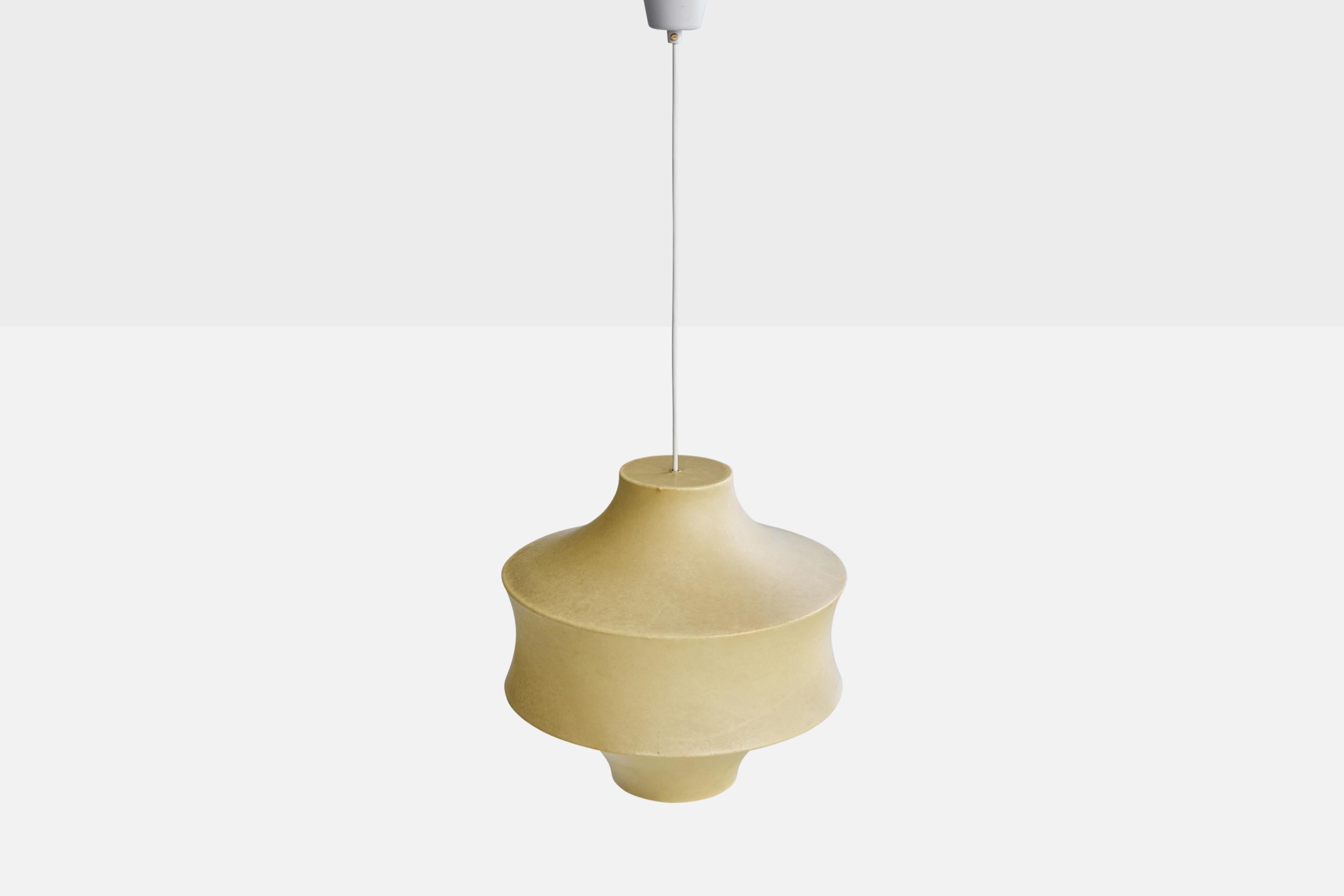 Allemand Lampe à suspension Goldkant, résine, Allemagne, années 1960 en vente