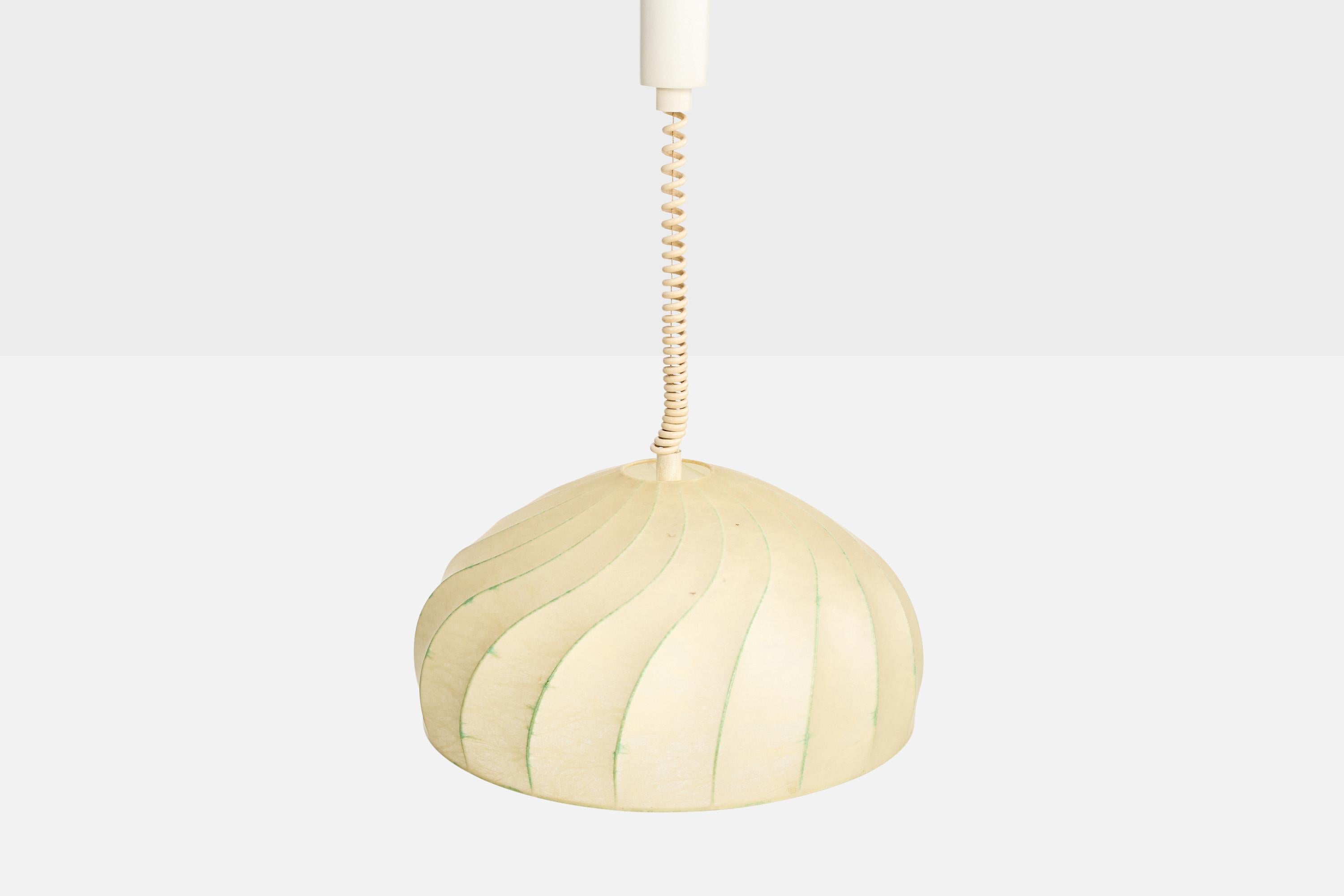 Goldkant, lampada a sospensione, resina, Germania, anni '60 In condizioni buone in vendita a High Point, NC