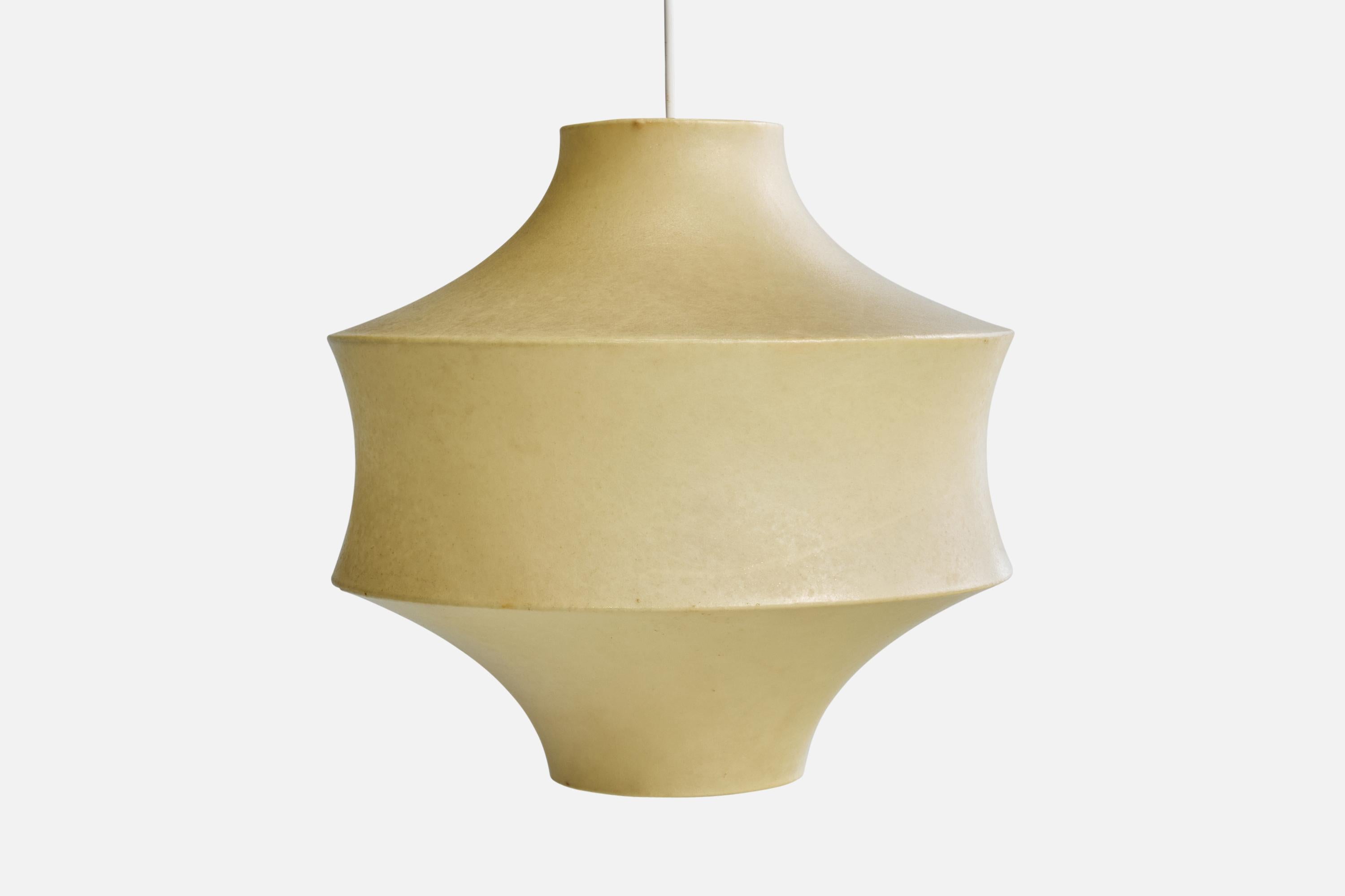 Lampe à suspension Goldkant, résine, Allemagne, années 1960 Bon état - En vente à High Point, NC