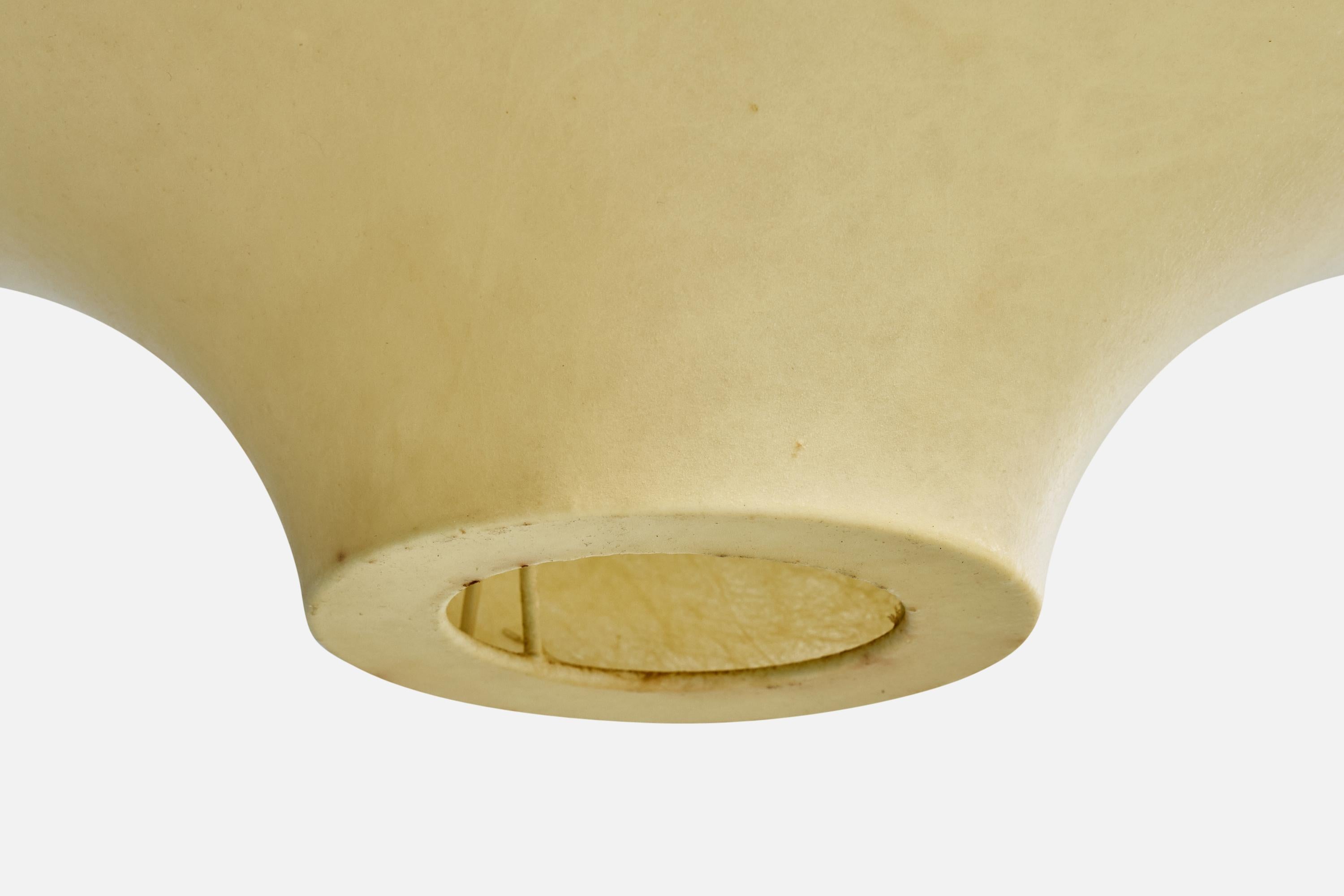Milieu du XXe siècle Lampe à suspension Goldkant, résine, Allemagne, années 1960 en vente