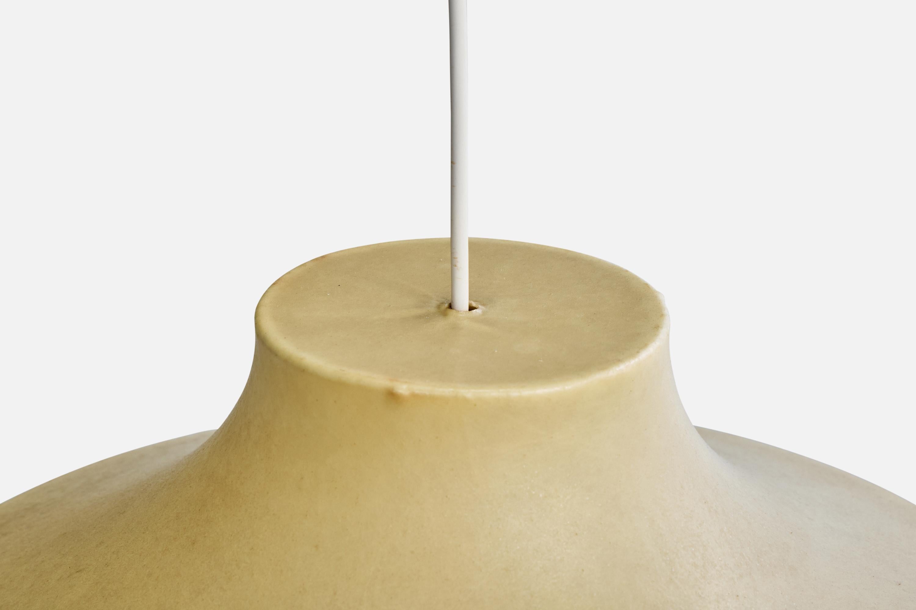 Lampe à suspension Goldkant, résine, Allemagne, années 1960 en vente 1