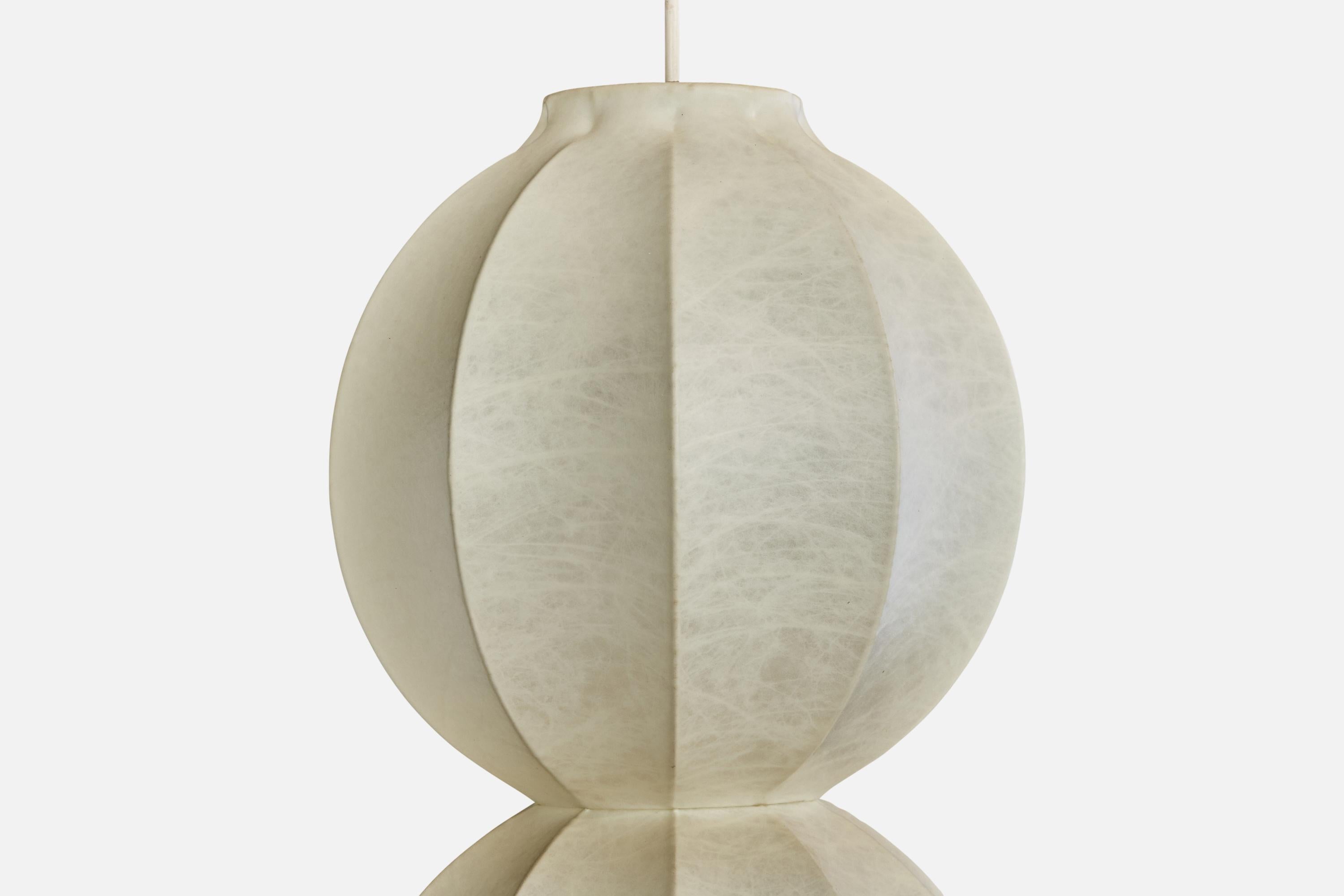 Goldkant, lampada a sospensione, resina, Germania, anni '60 in vendita 1