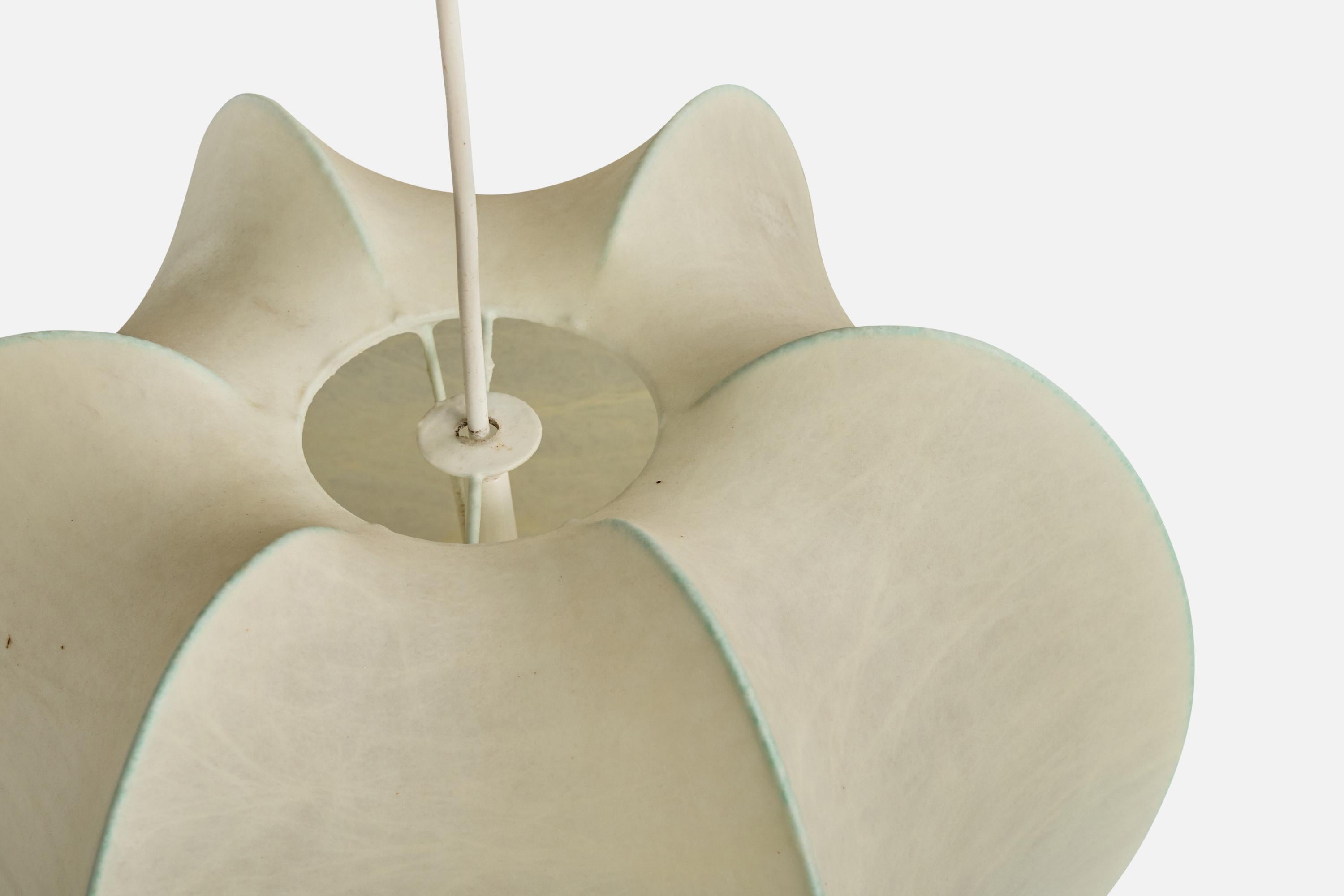 Goldkant, lampada a sospensione, resina, Germania, anni '60 in vendita 1