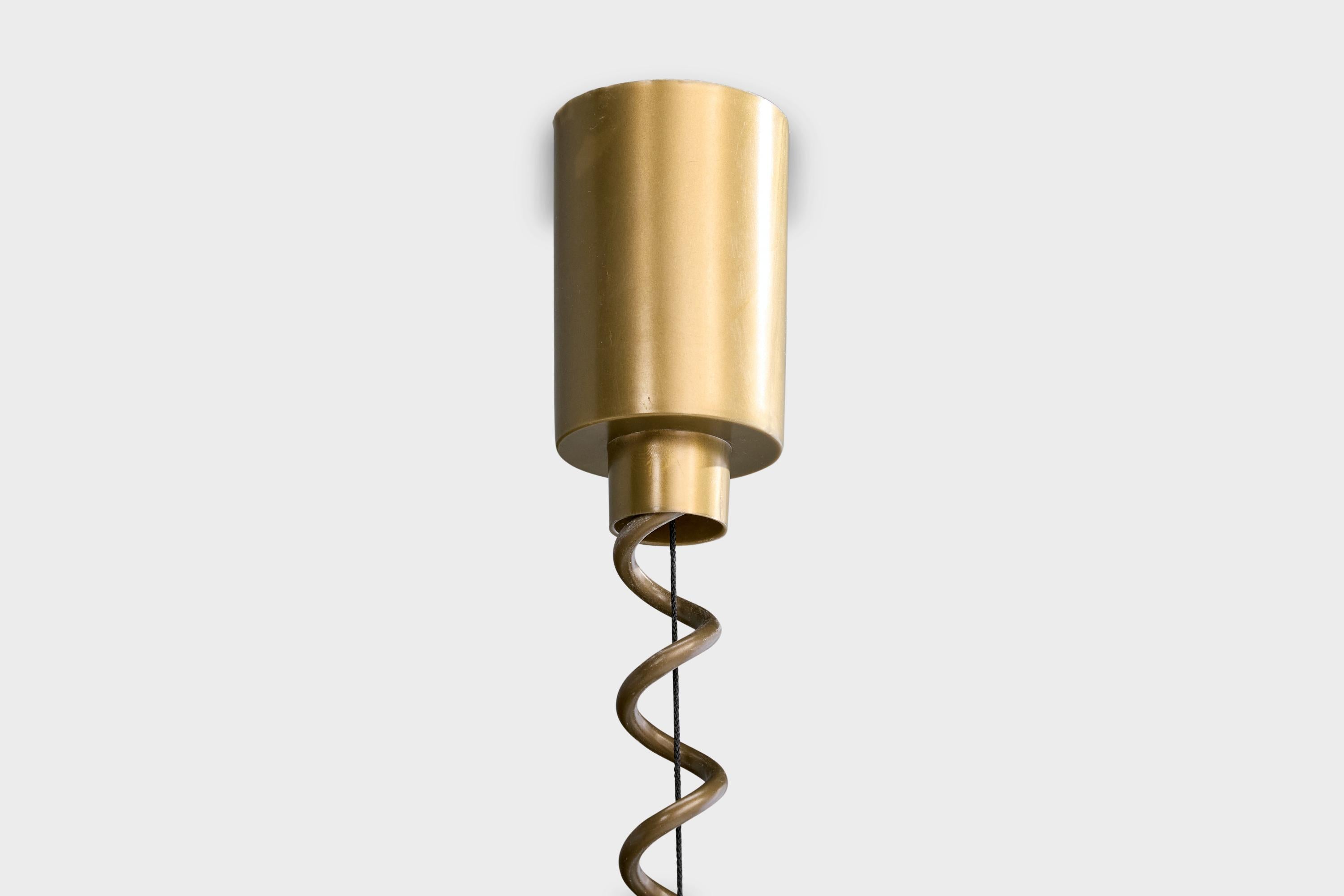 Goldkant, lampada a sospensione, resina, plastica, metallo, Germania, anni '60 in vendita 3