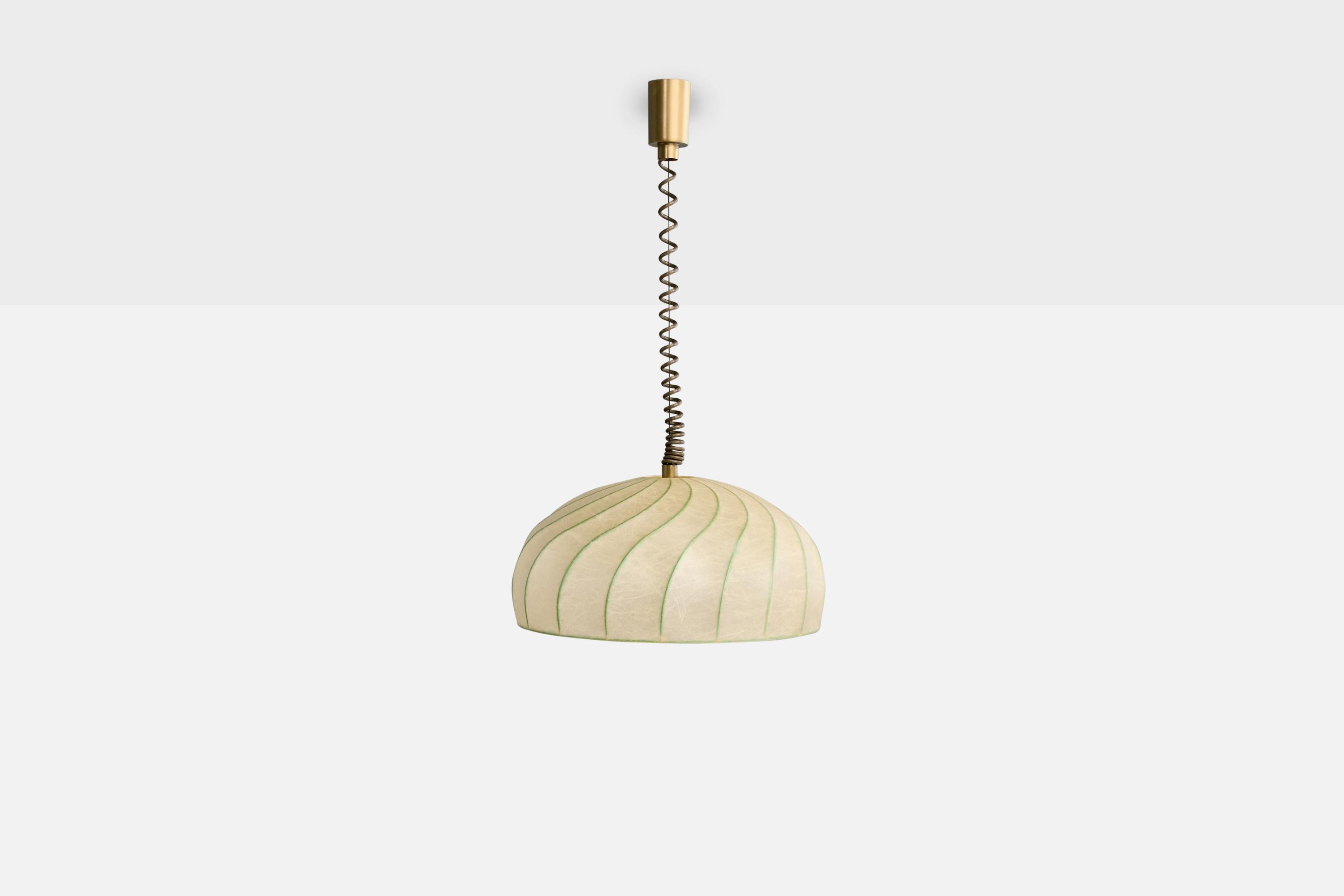 Mid-Century moderno Goldkant, lampada a sospensione, resina, plastica, metallo, Germania, anni '60 in vendita