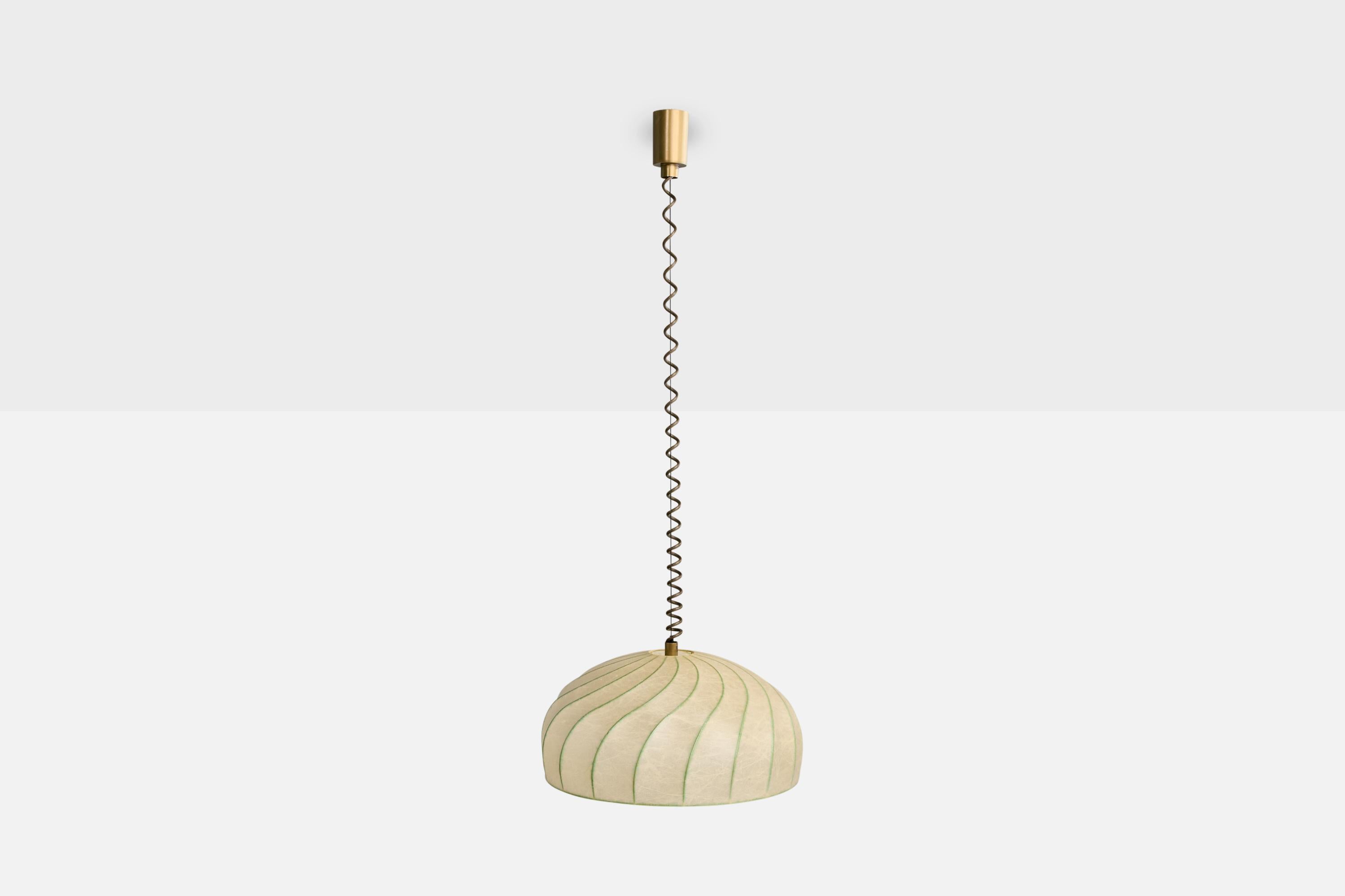 Tedesco Goldkant, lampada a sospensione, resina, plastica, metallo, Germania, anni '60 in vendita