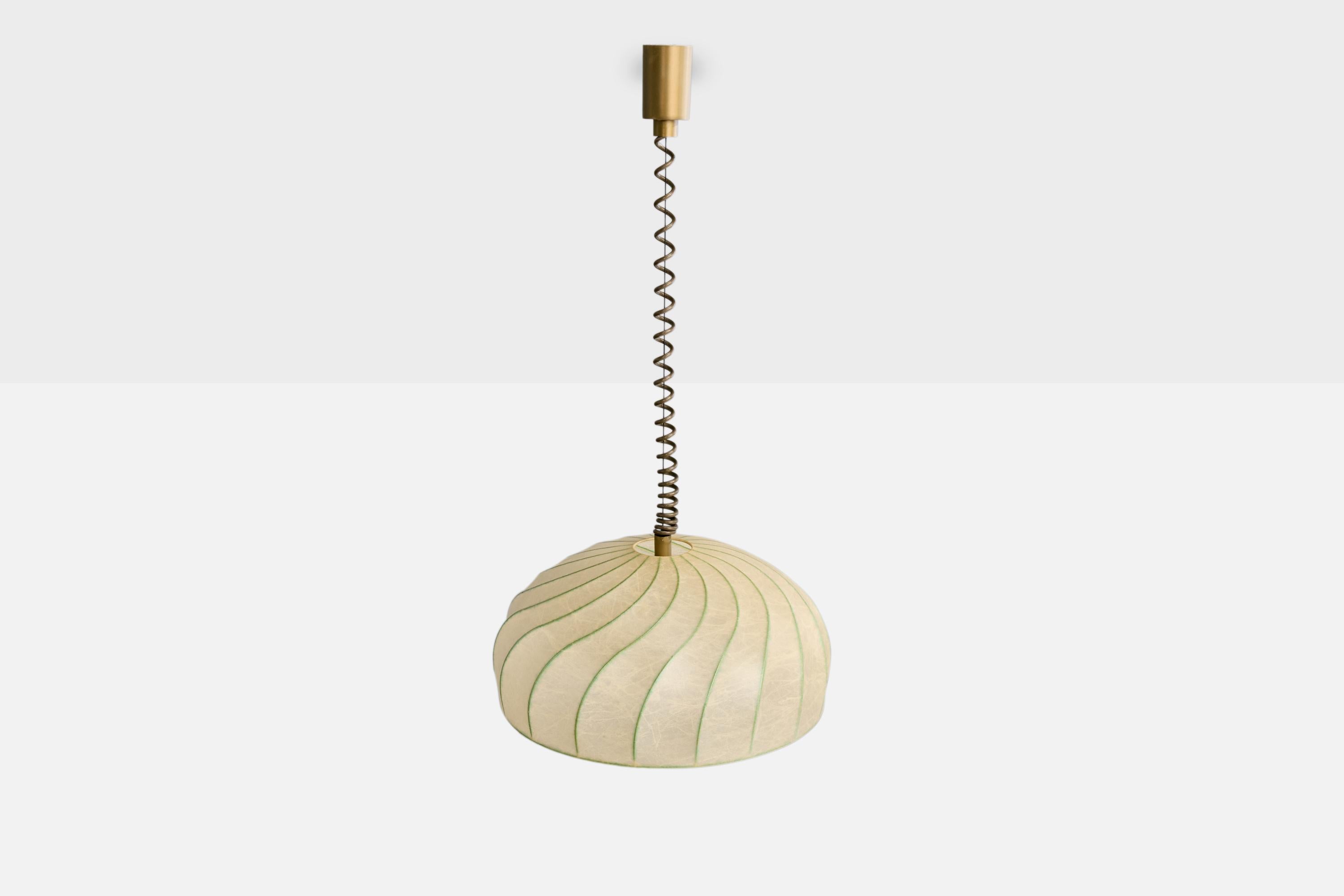 Goldkant, lampada a sospensione, resina, plastica, metallo, Germania, anni '60 In condizioni buone in vendita a High Point, NC