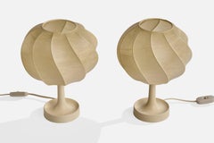Goldkant, Table Lamps, Resin, Plastic, Germany, 1970s