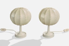 Goldkant, Table Lamps, Resin, Plastic, Germany, 1970s