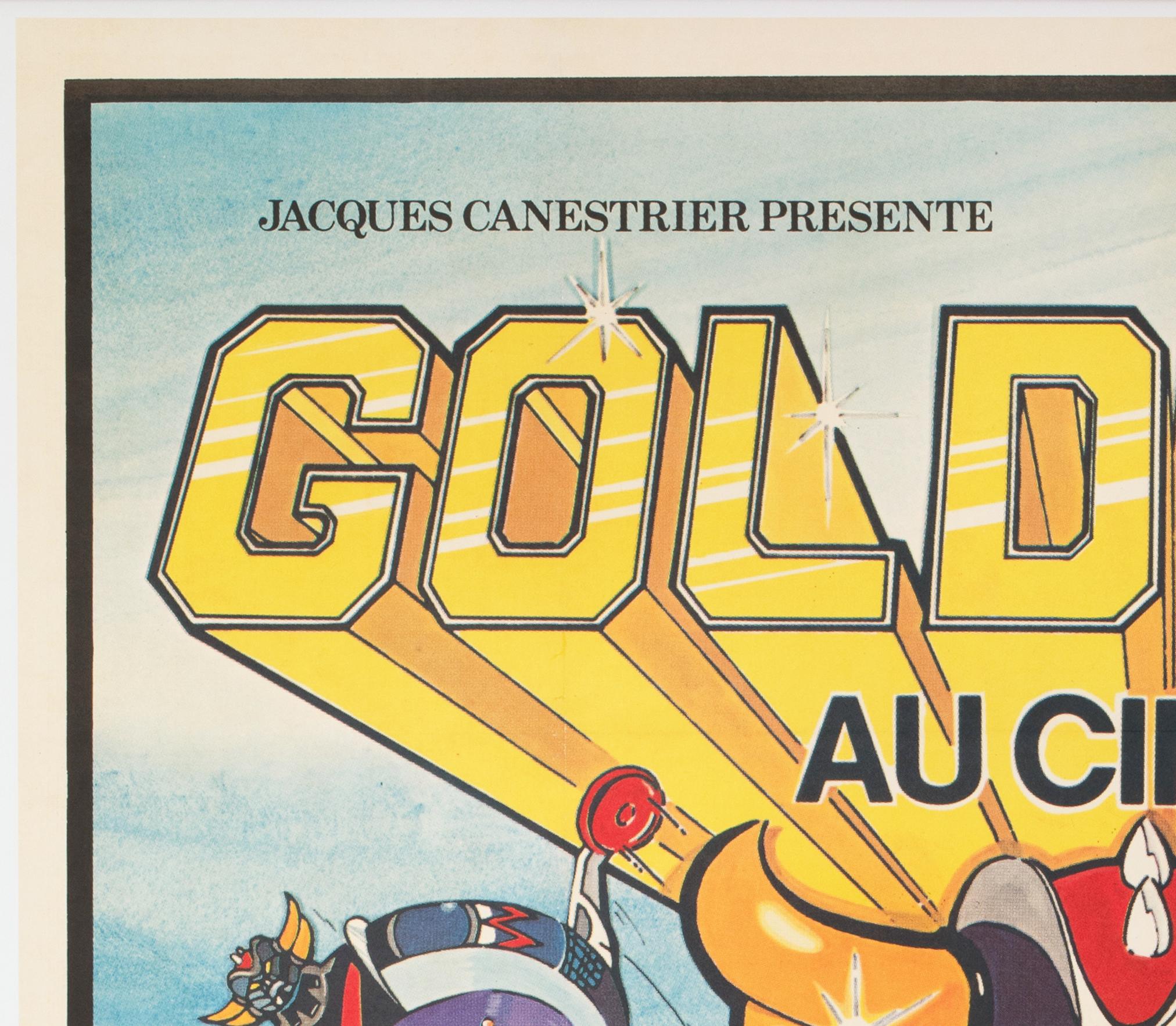 Affiche du Grand Film Français Goldorak 1979, Covillaut Excellent état - En vente à Bath, Somerset