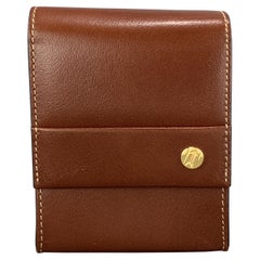 GOLDPFEIL Tan Brown Leather Magnetic Flap Case