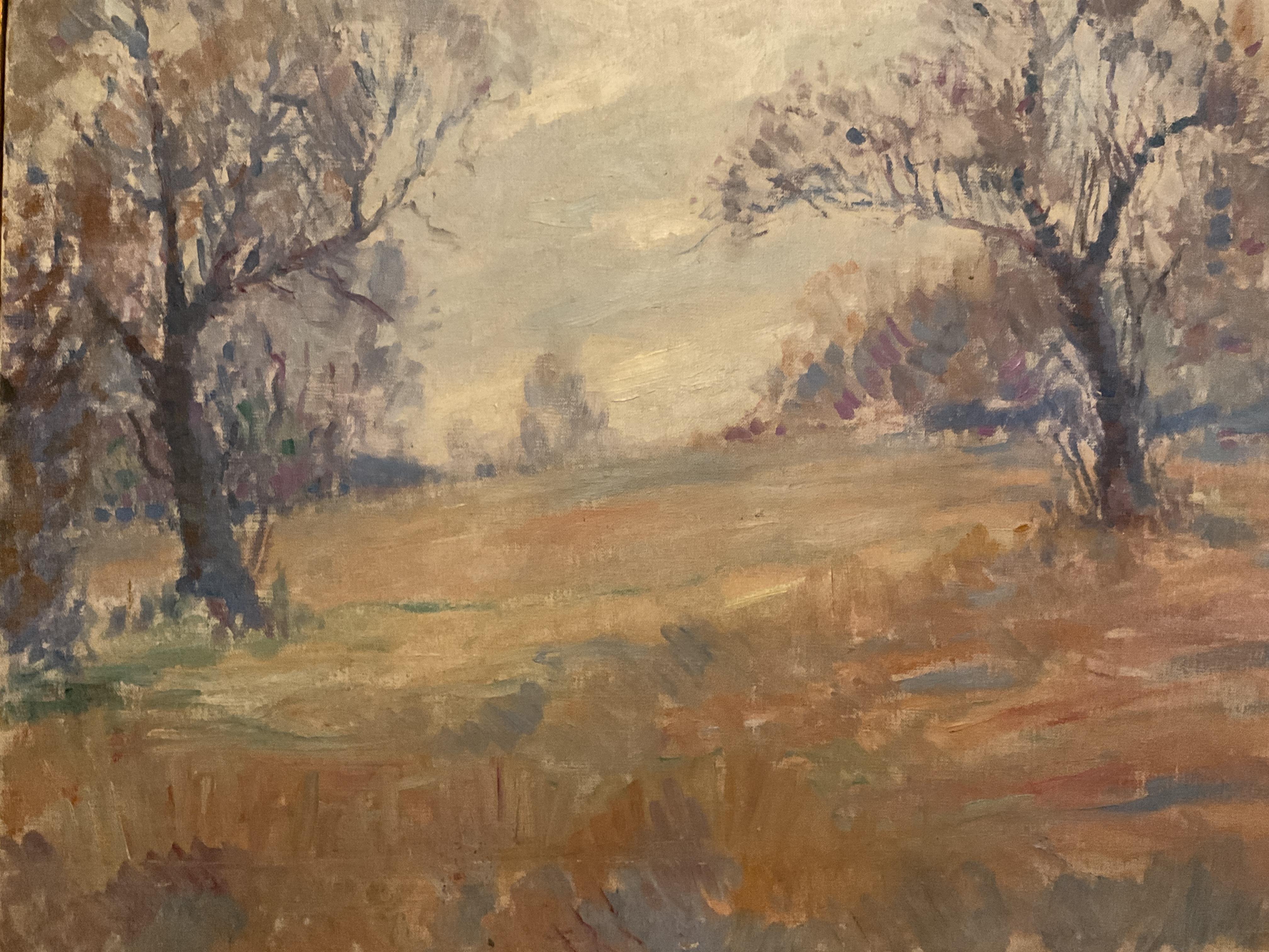 Antike impressionistische Landschaft, Louisville, KY, Künstler Goldsborough C. Robinson, antik – Painting von Goldsborough Cowan Robinson