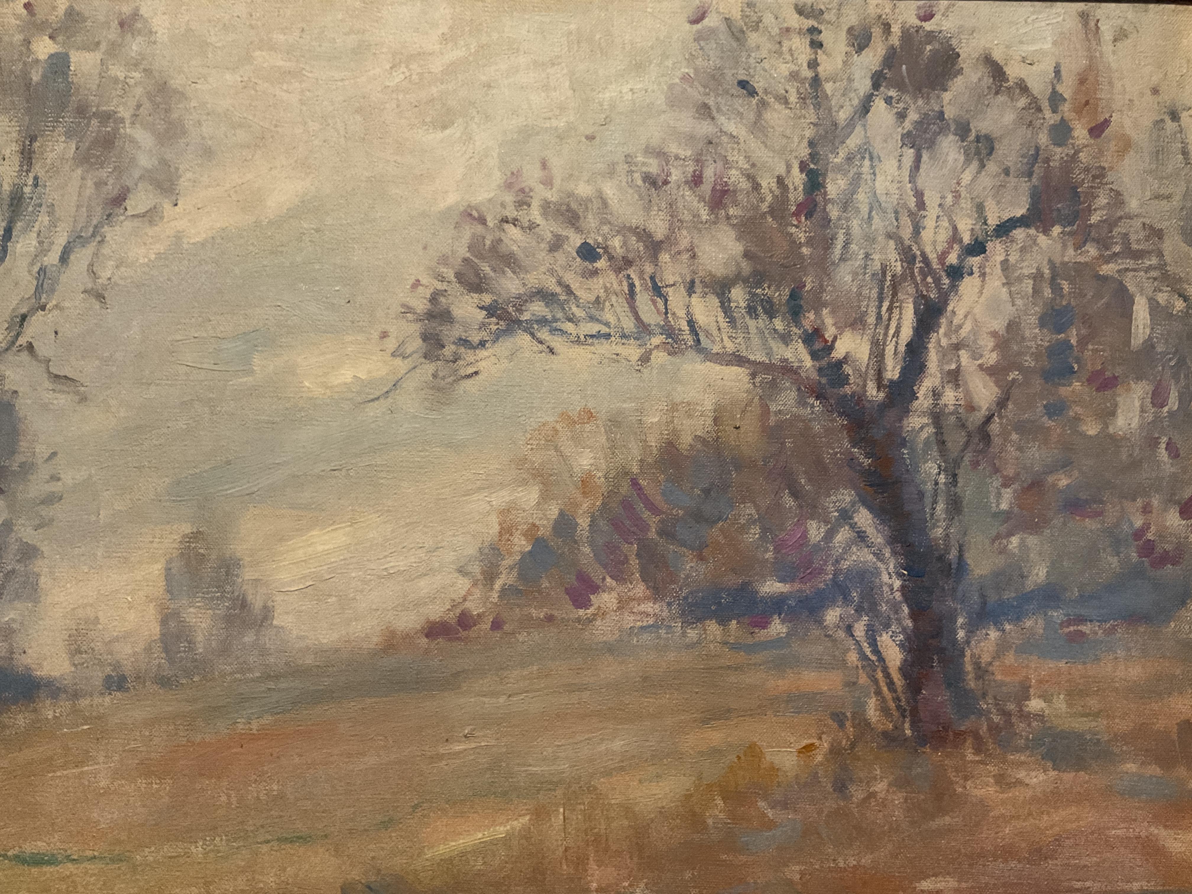 Antike impressionistische Landschaft, Louisville, KY, Künstler Goldsborough C. Robinson, antik (Impressionismus), Painting, von Goldsborough Cowan Robinson