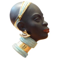 Goldscheider 1950s, Profile Africanist Depicting a Young Woman