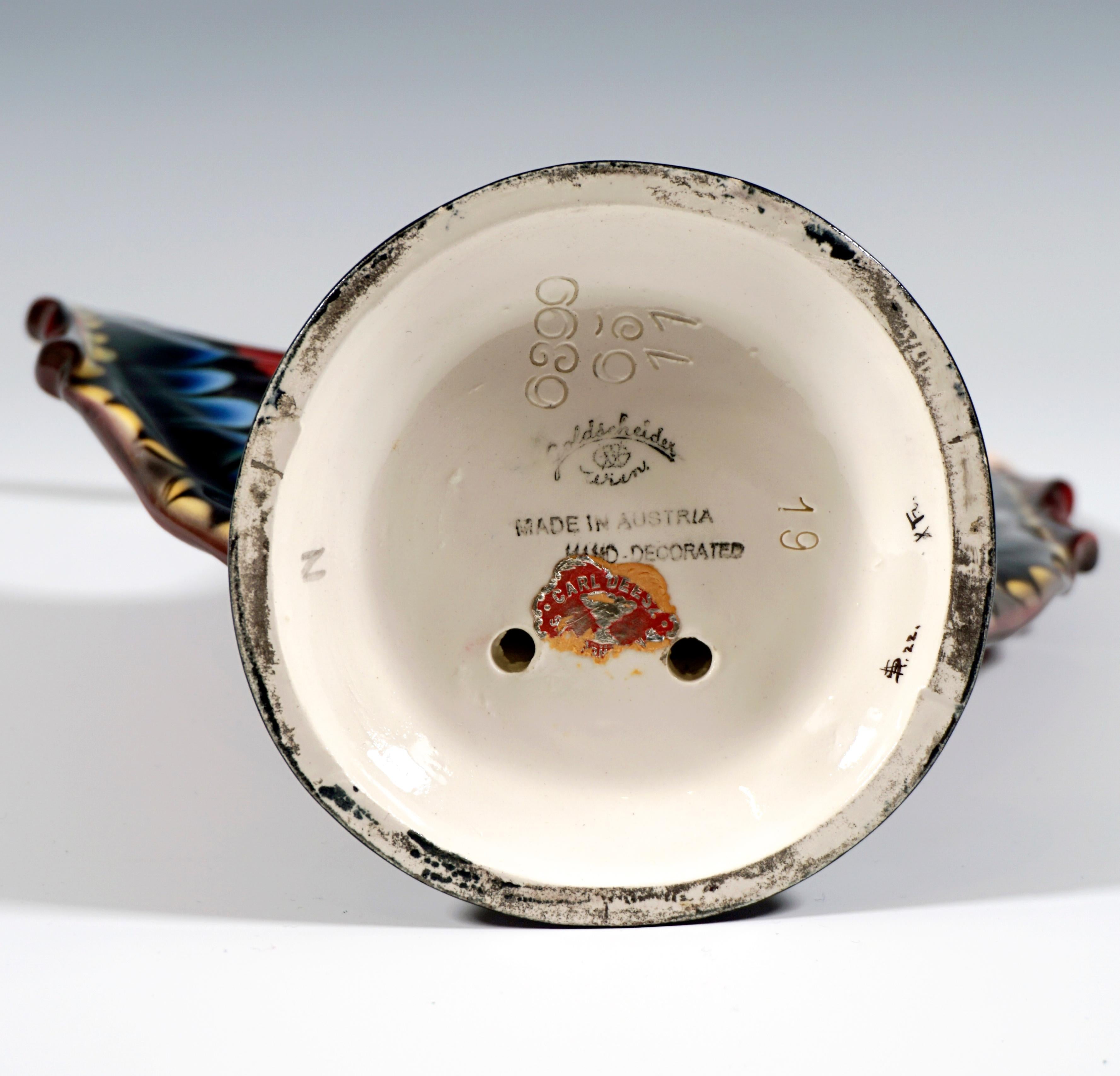 Milieu du XXe siècle Danseuse Art déco en jupe papillon, par Josef Lorenzl, vers 1931 en vente