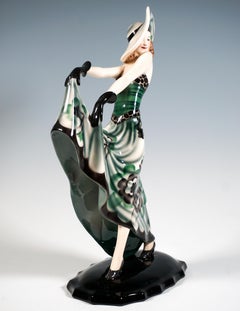 Goldscheider Art Deco Dancer, The Blonde Dream, by Stephan Dakon, Circa 1932