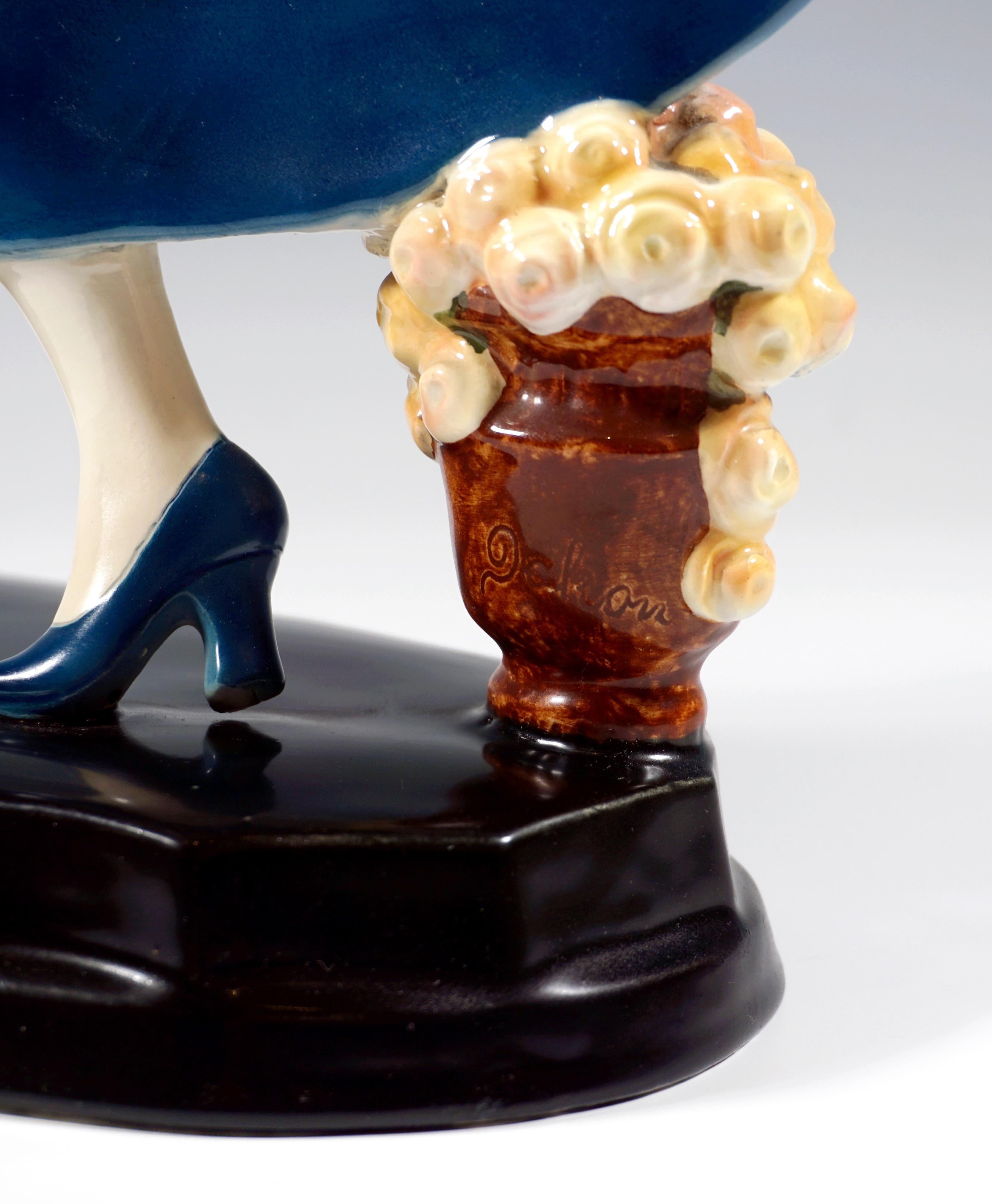 Goldscheider Art Déco Figure 'Harvey' or 'Spanish Dance', Stephan Dakon, c 1927 In Good Condition In Vienna, AT