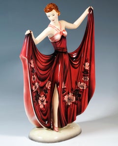 Goldscheider Art Deco Figure Posing, Dance Study, Stephan Dakon, Circa 1937