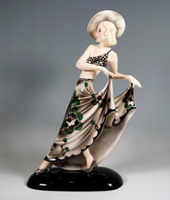 Goldscheider Art Déco Figurine 'Blonde Dream', by Stephan Dakon, ca 1935